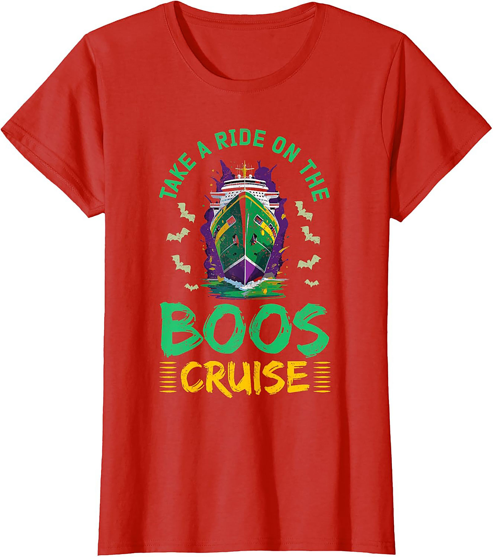 Boos Cruise Graphic Tee | Funny Halloween Cruise Shirt
