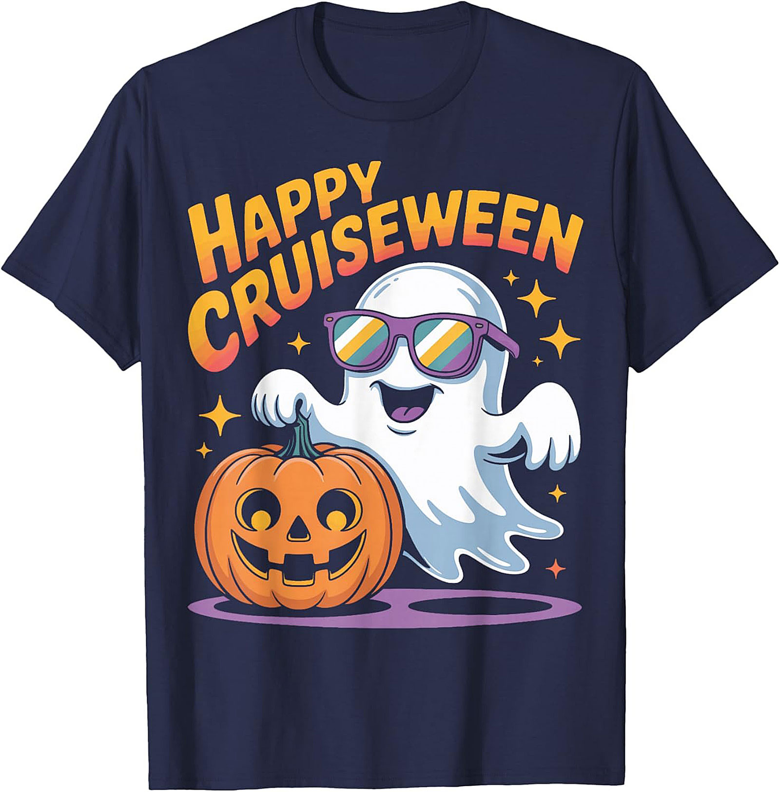 Happy Cruiseween Graphic Tee | Funny Halloween Cruise Shirt