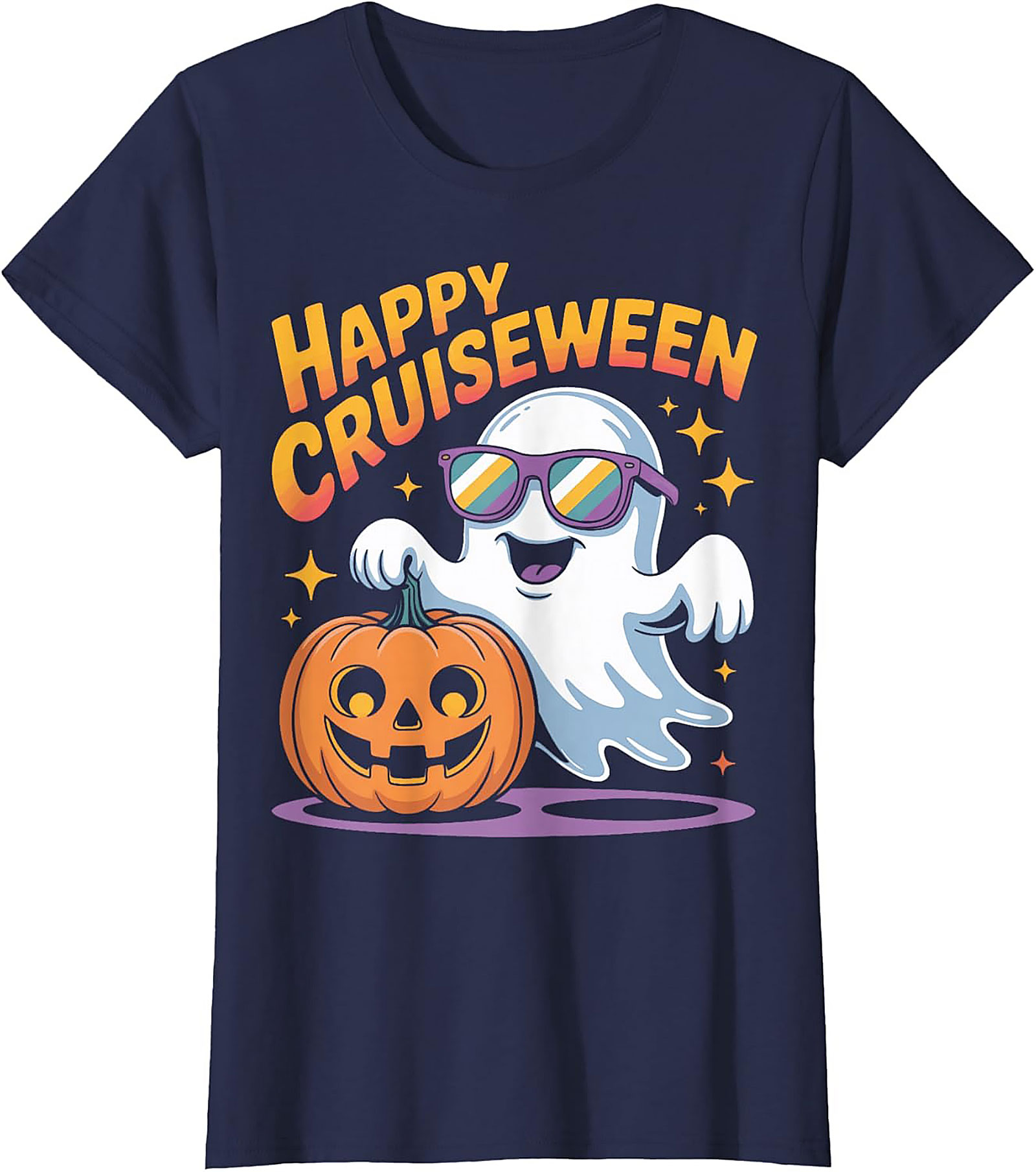Happy Cruiseween Graphic Tee | Funny Halloween Cruise Shirt