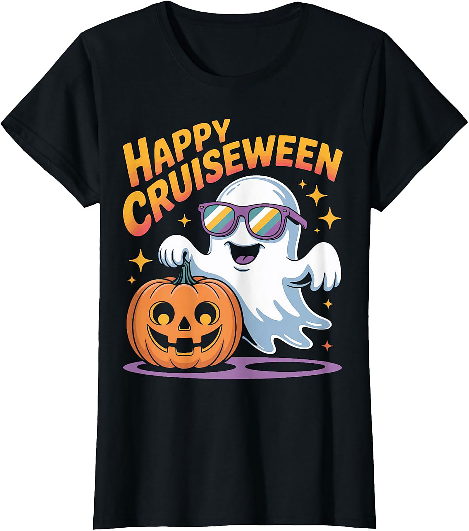 Happy Cruiseween Graphic Tee | Funny Halloween Cruise Shirt