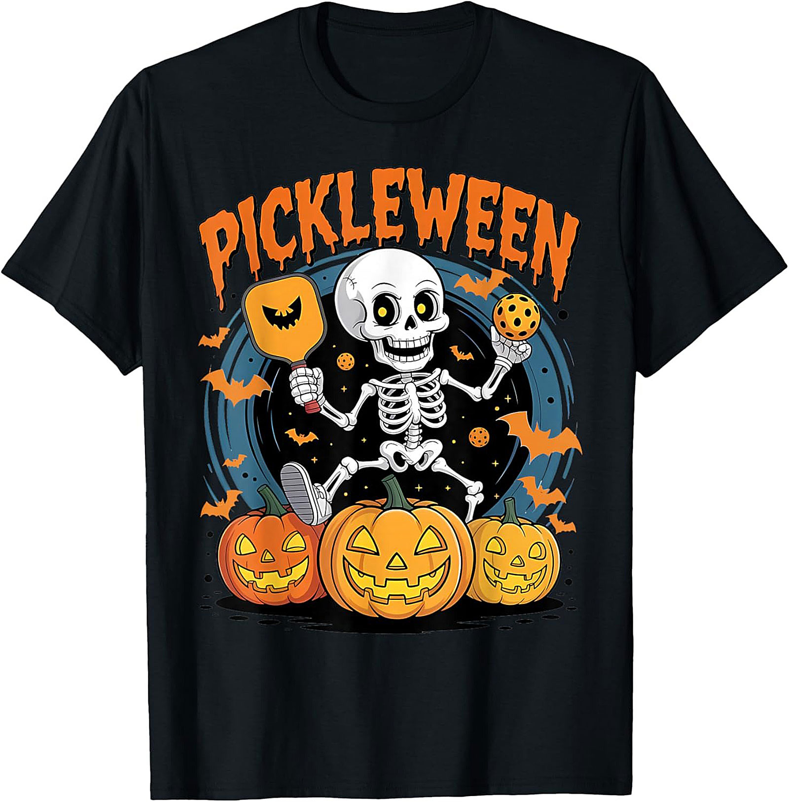 Funny Pickleween T-Shirt | Pickleball Halloween Graphic Tee