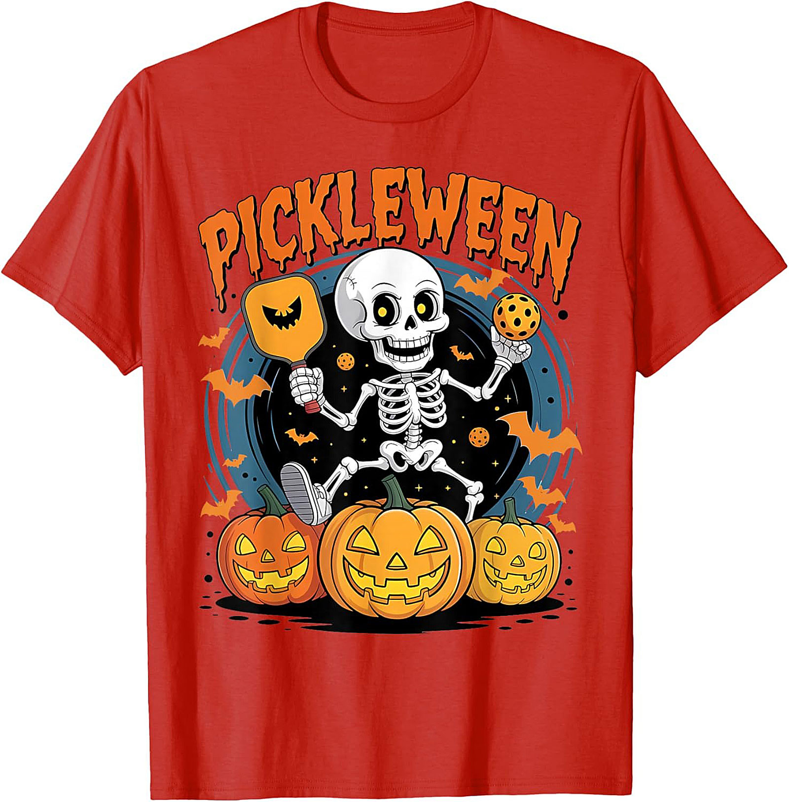 Funny Pickleween T-Shirt | Pickleball Halloween Graphic Tee