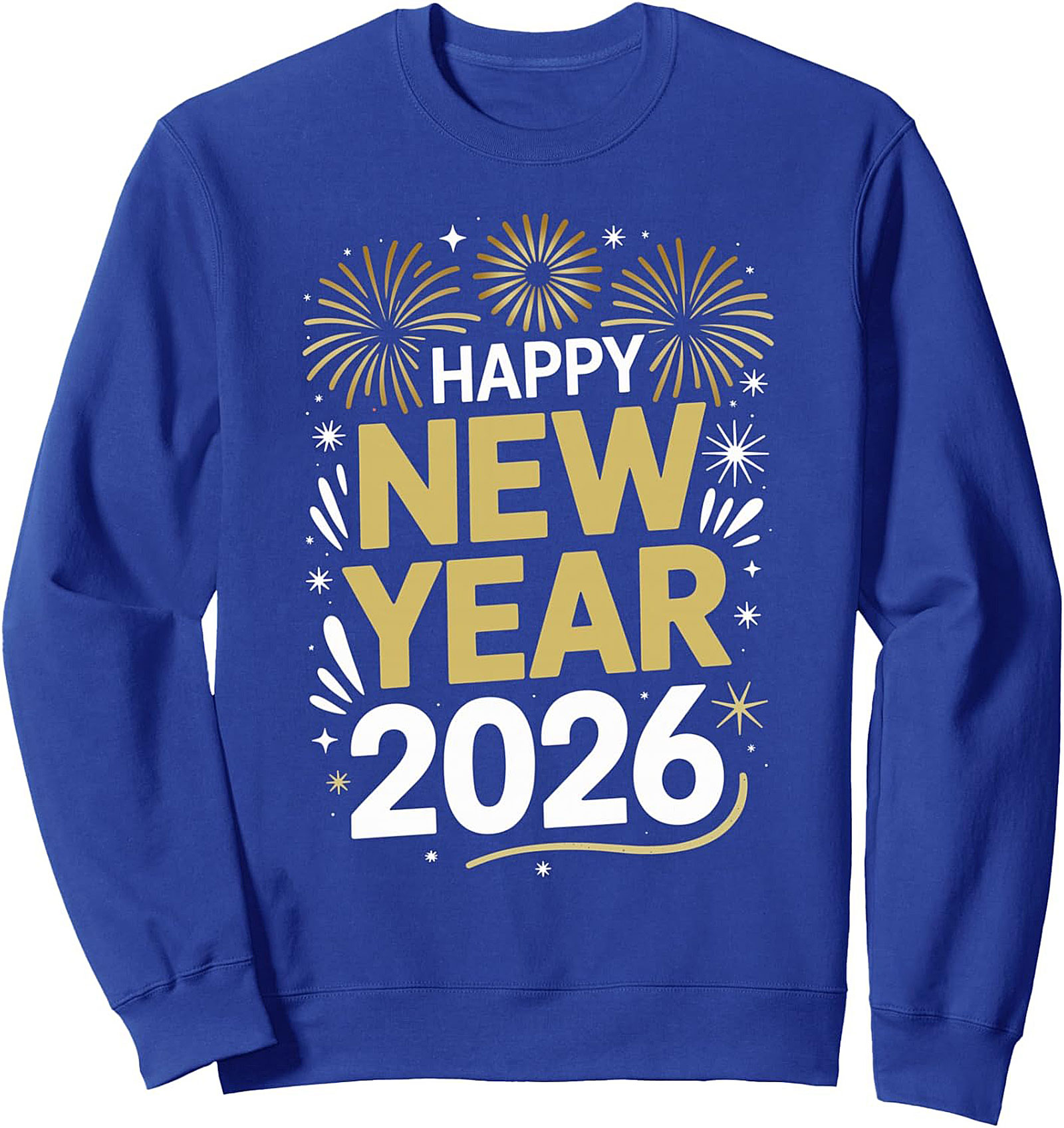 Happy New Year 2026 Crewneck Sweatshirt Festive Pullover