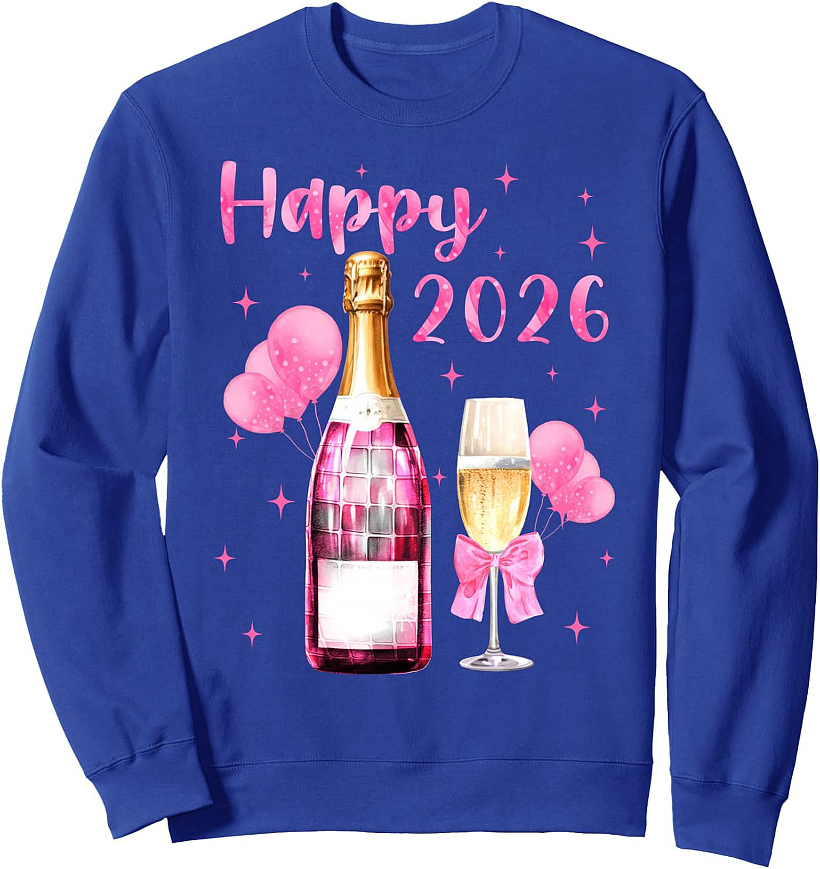  Happy New Year 2026 Champagne Crewneck Sweatshirt