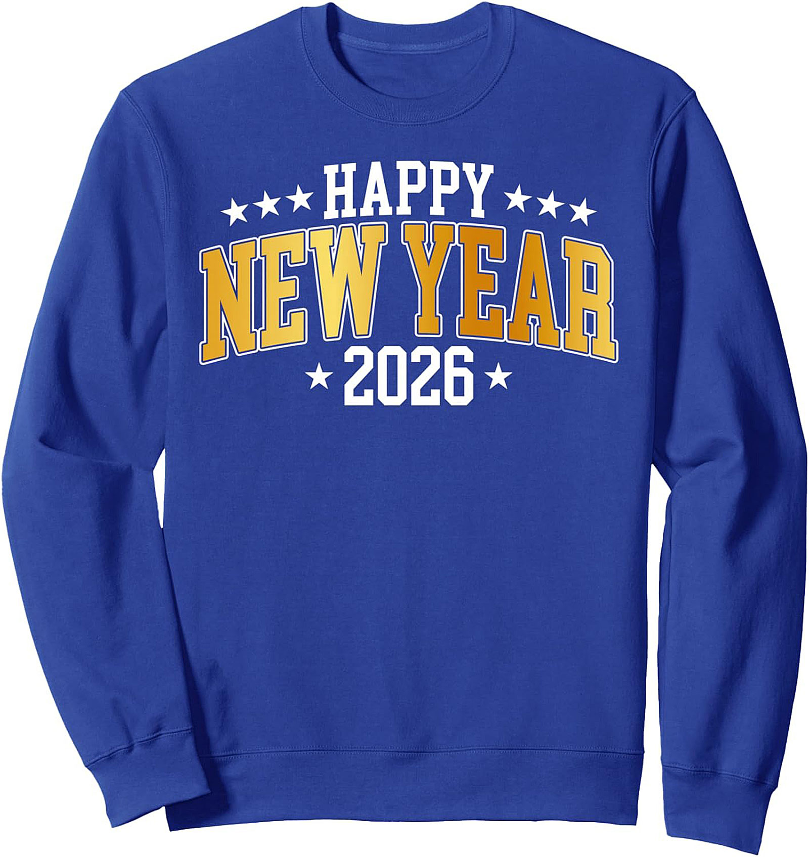 Happy New Year 2026 Crewneck Sweatshirt Collegiate Style