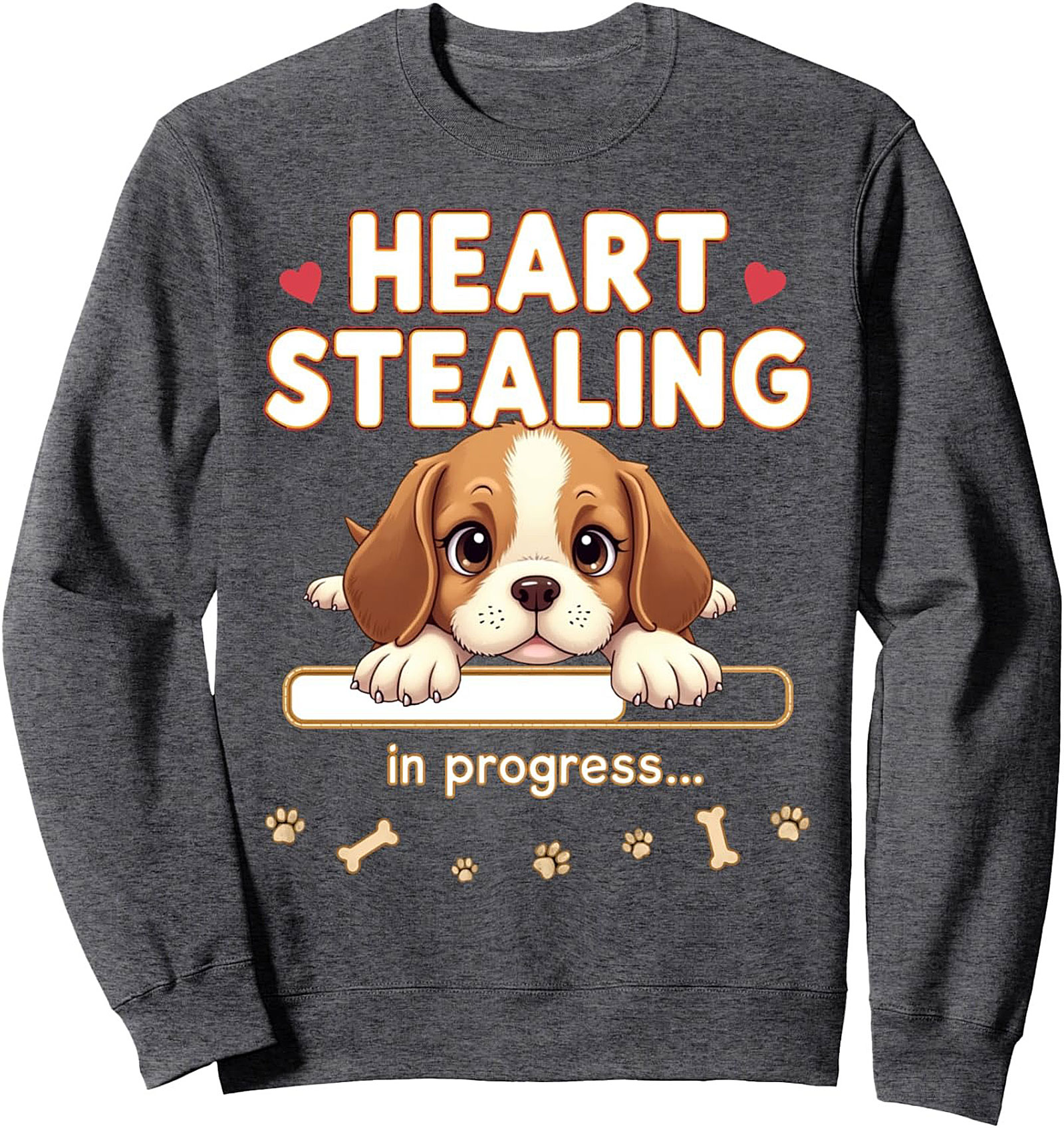 Heart Stealing Beagle Crewneck Sweatshirt | Cute Puppy Dog Lover Pullover