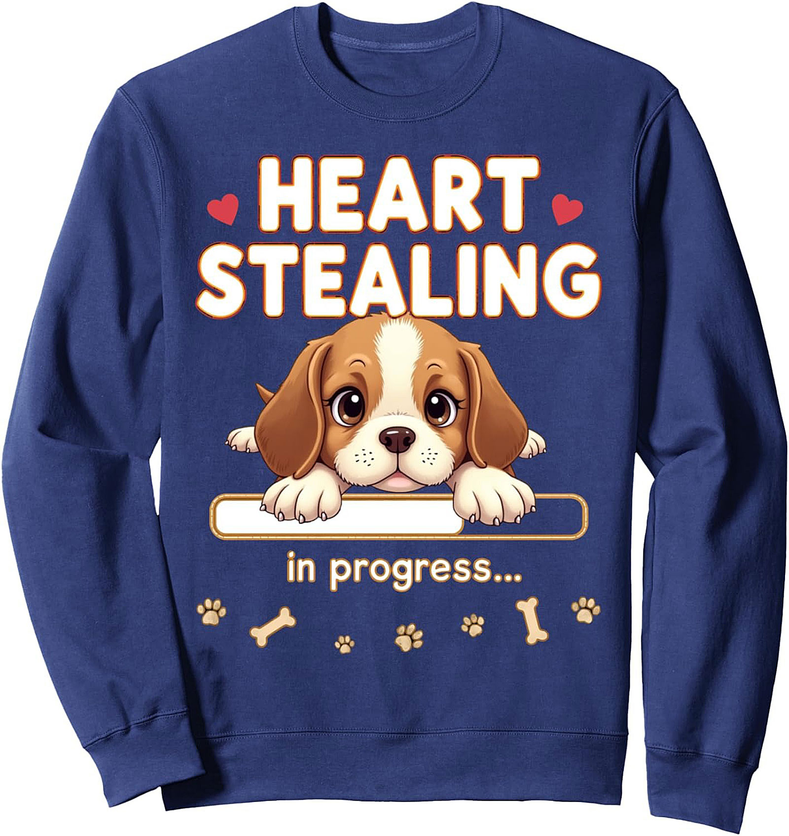 Heart Stealing Beagle Crewneck Sweatshirt | Cute Puppy Dog Lover Pullover