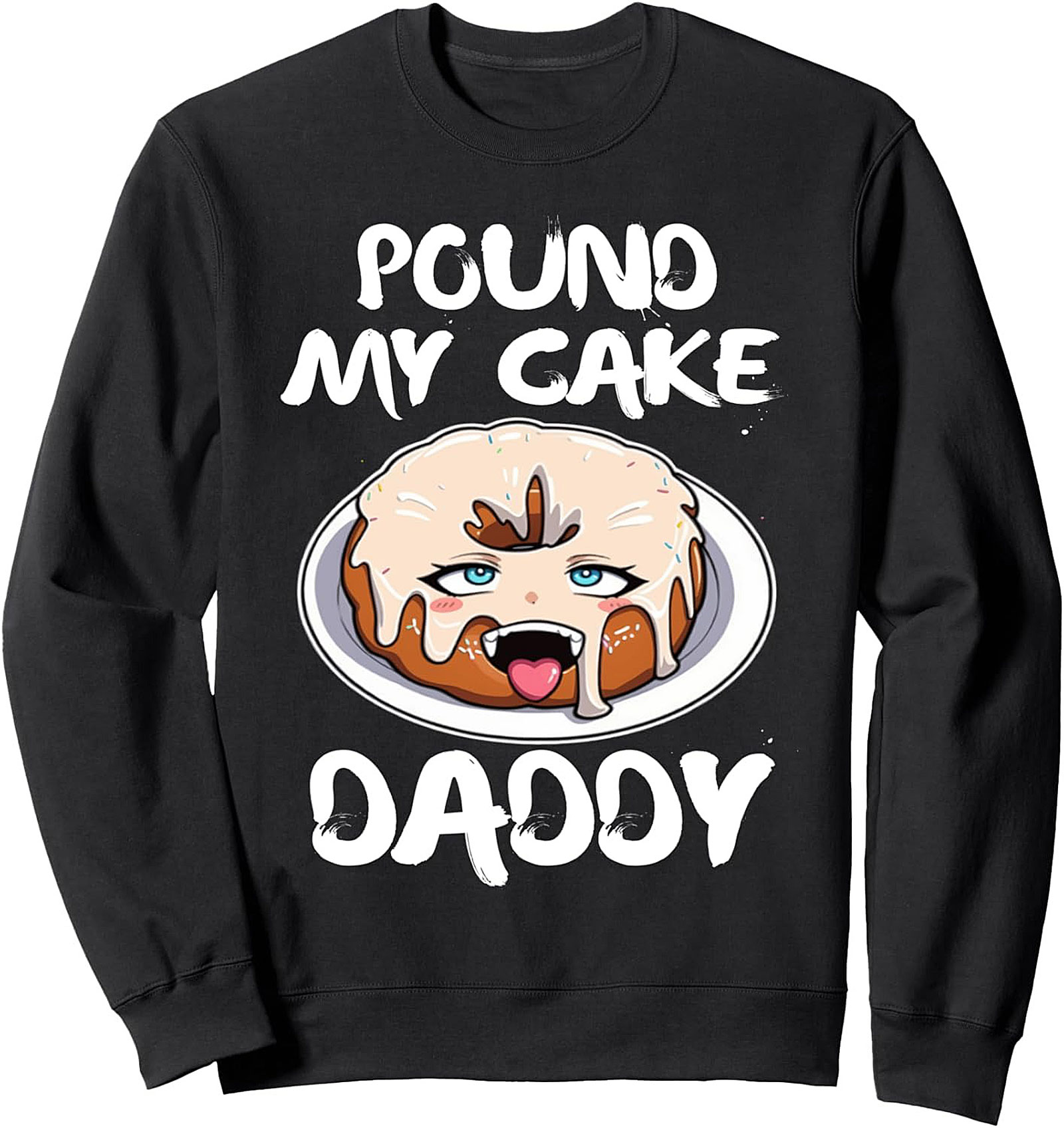 Raunchy Donut Meme Crewneck Sweatshirt | Adult Humor Gift