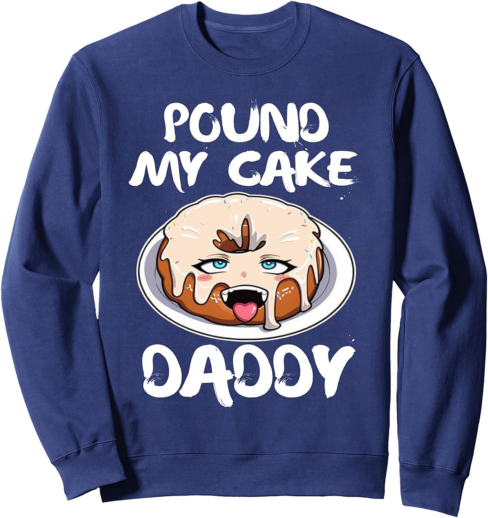 Raunchy Donut Meme Crewneck Sweatshirt | Adult Humor Gift