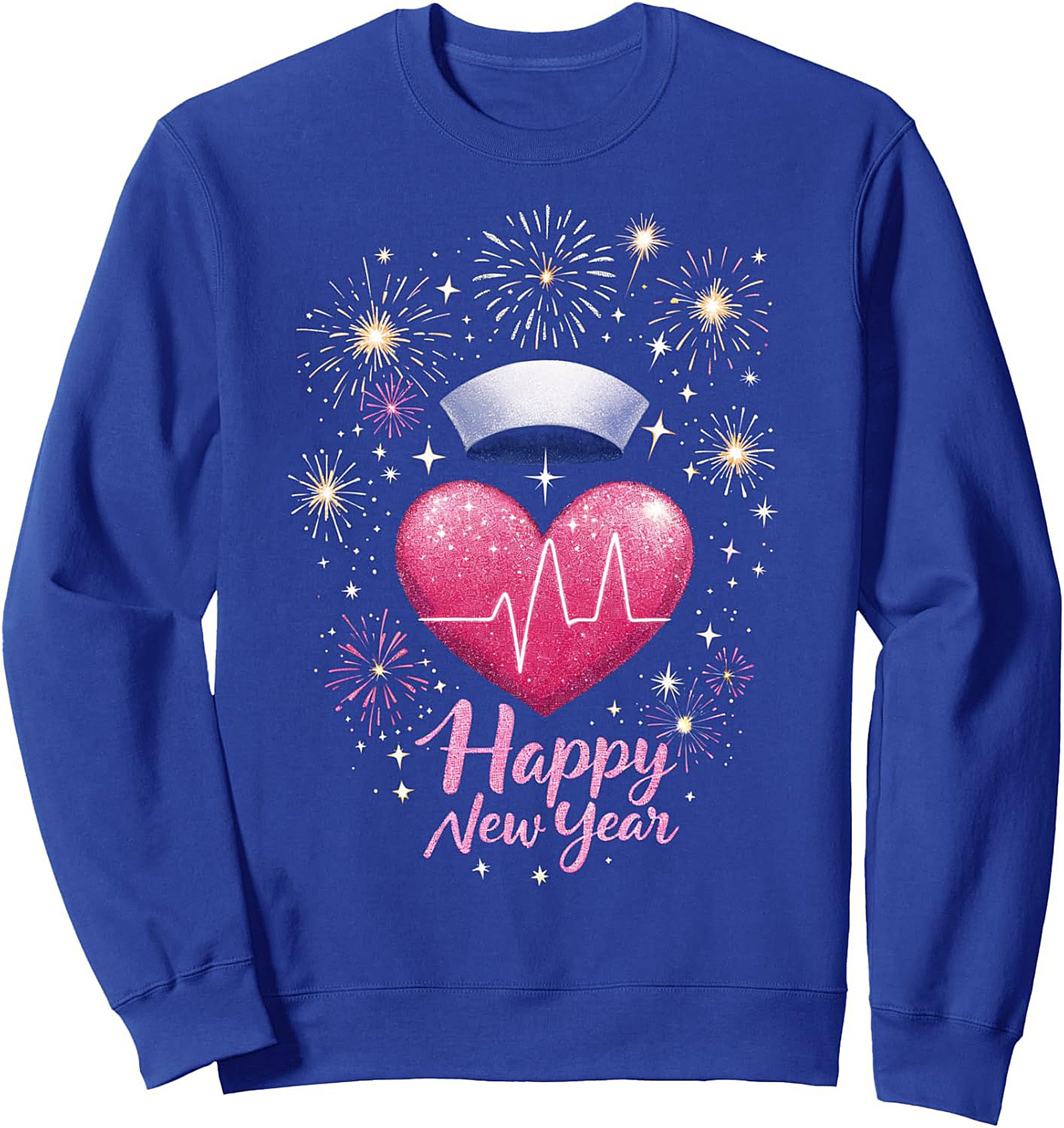 New Year Nurse Crewneck Sweatshirt Festive Pullover Gift