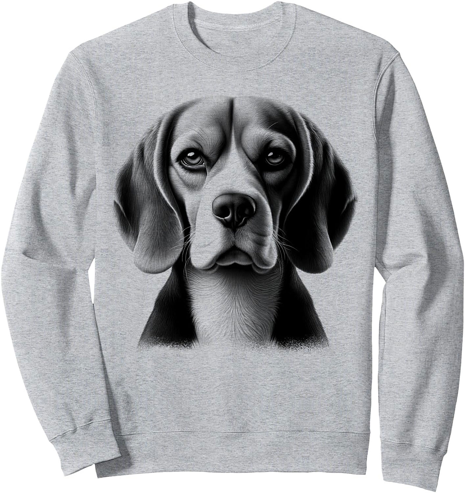 Realistic Beagle Dog Graphic Sweatshirt | The Loyal Companion Crewneck