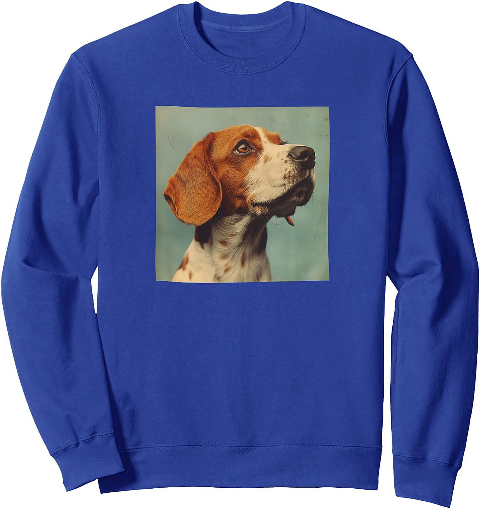 Vintage Beagle Portrait Crewneck Sweatshirt | Classic Dog Lover Pullover
