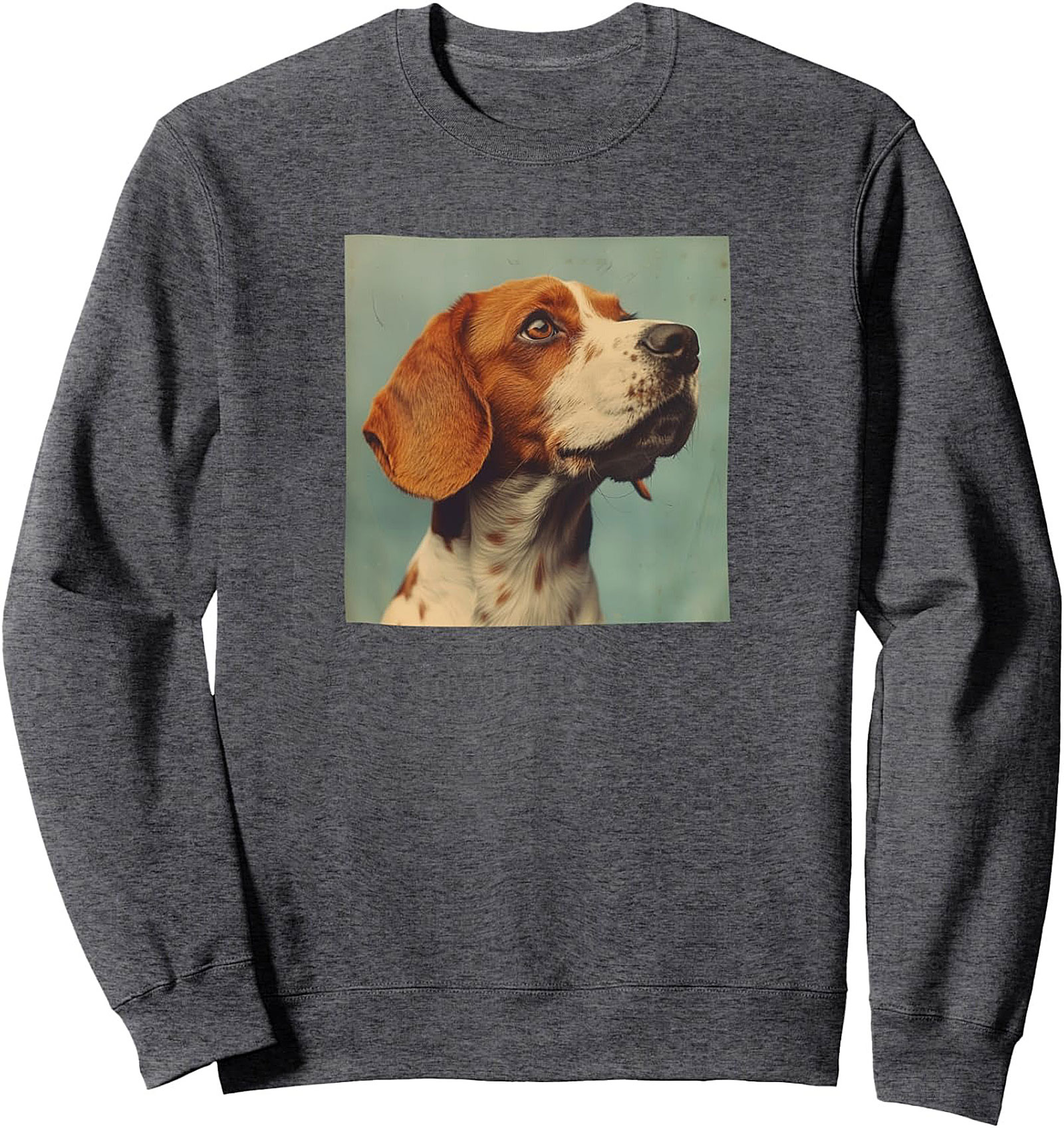 Vintage Beagle Portrait Crewneck Sweatshirt | Classic Dog Lover Pullover