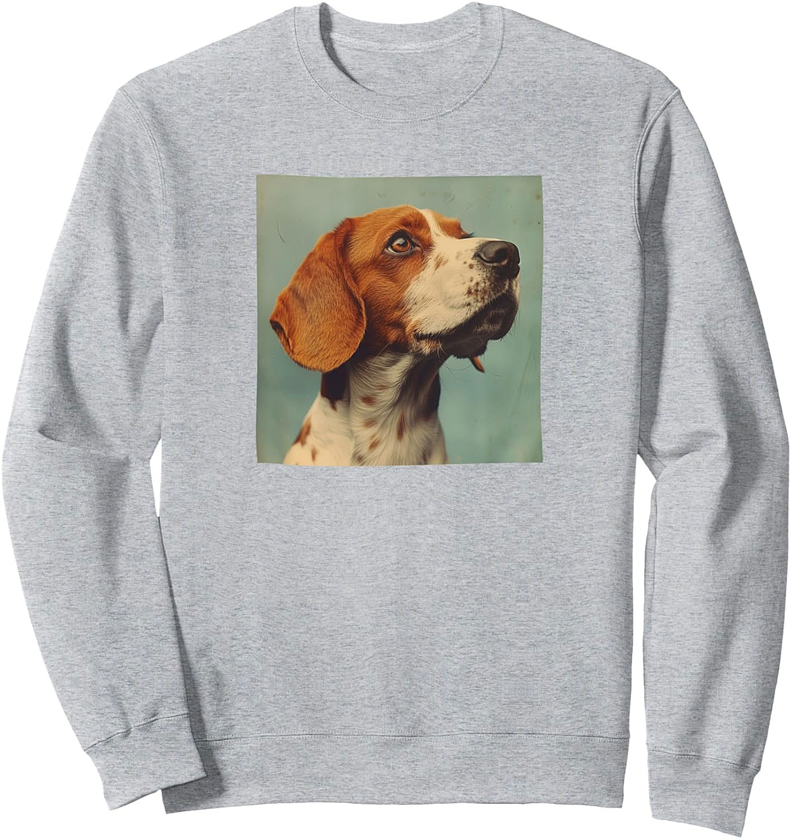 Vintage Beagle Portrait Crewneck Sweatshirt | Classic Dog Lover Pullover