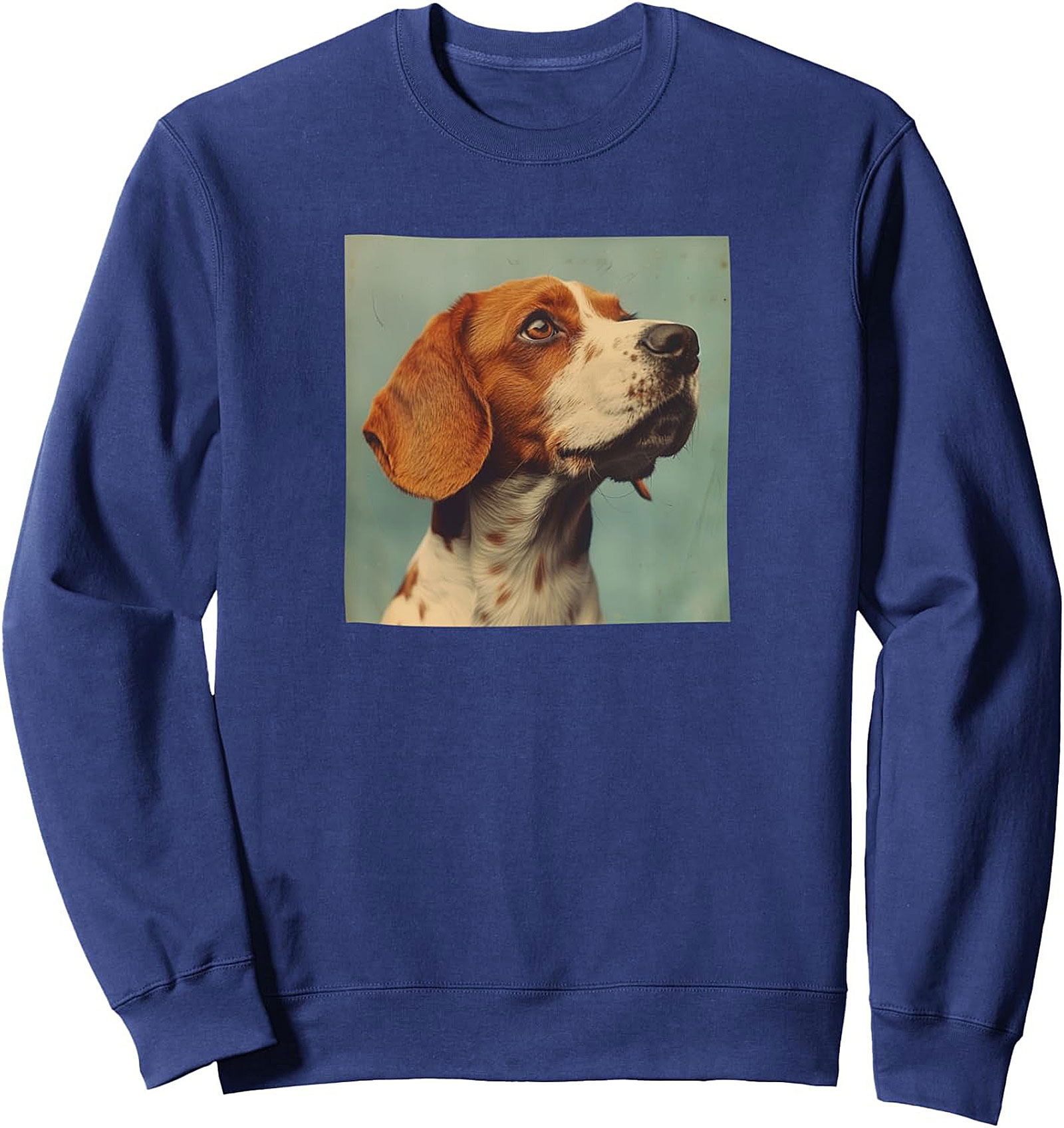 Vintage Beagle Portrait Crewneck Sweatshirt | Classic Dog Lover Pullover