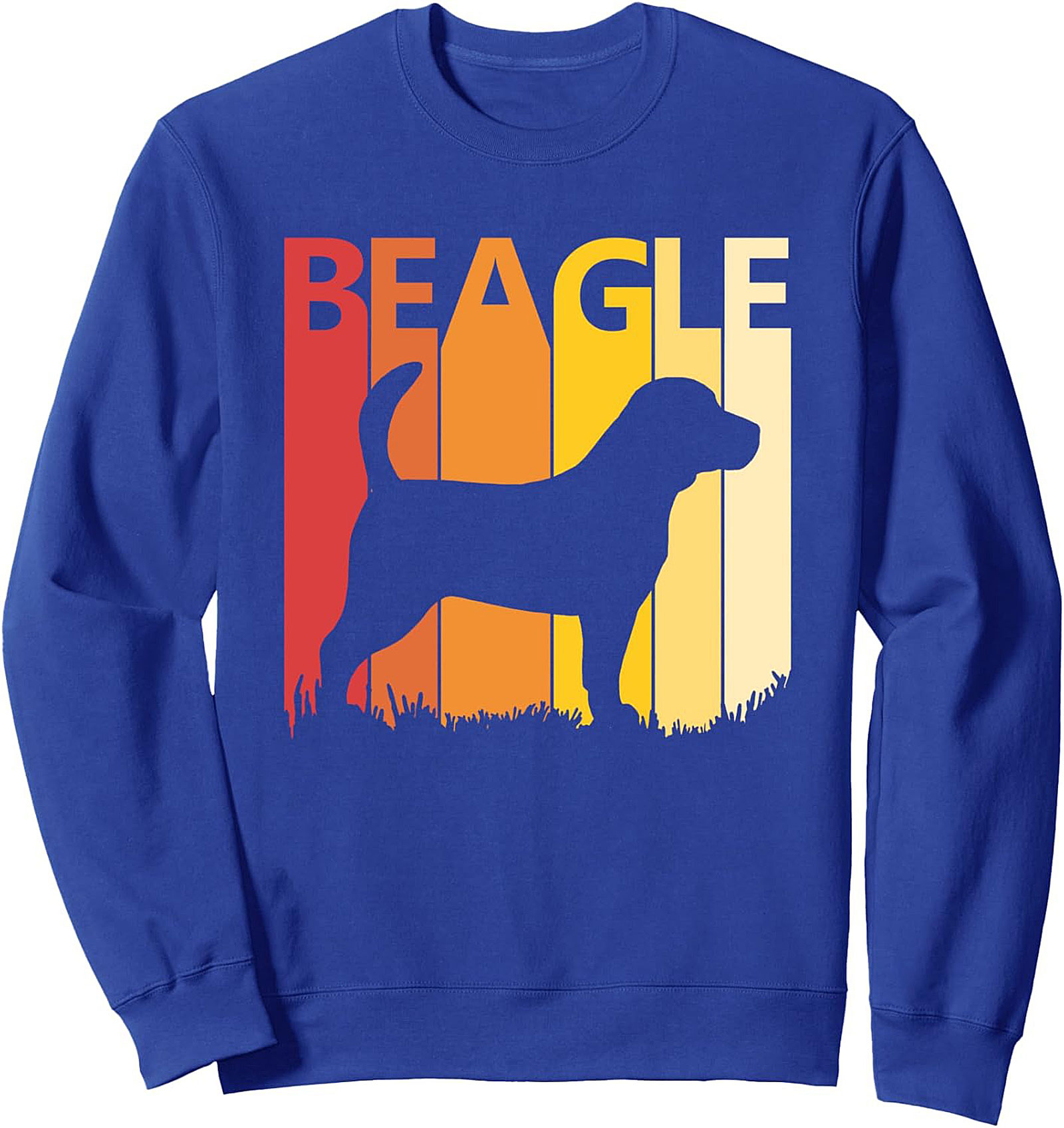 Retro Sunset Beagle Crewneck Sweatshirt | Vintage Dog Lover Pullover