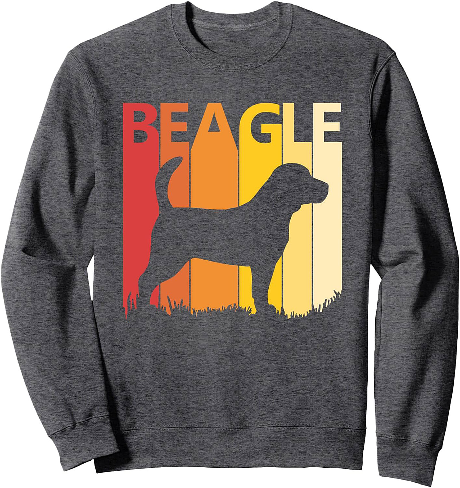 Retro Sunset Beagle Crewneck Sweatshirt | Vintage Dog Lover Pullover