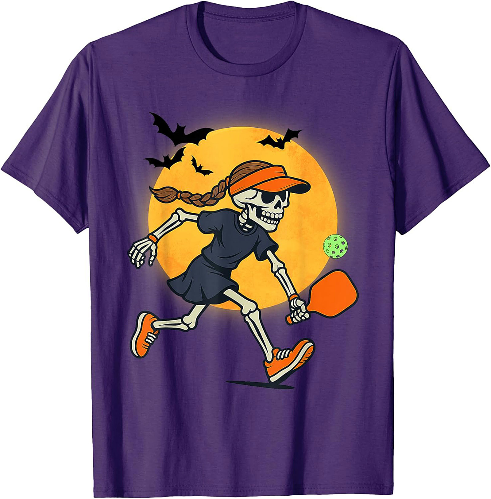 Skeleton Pickleball T-Shirt | Funny Halloween Graphic Tee