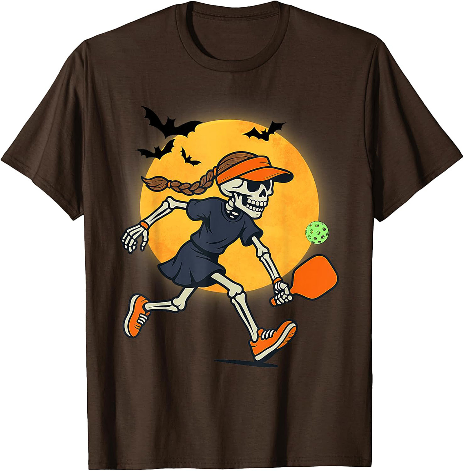 Skeleton Pickleball T-Shirt | Funny Halloween Graphic Tee