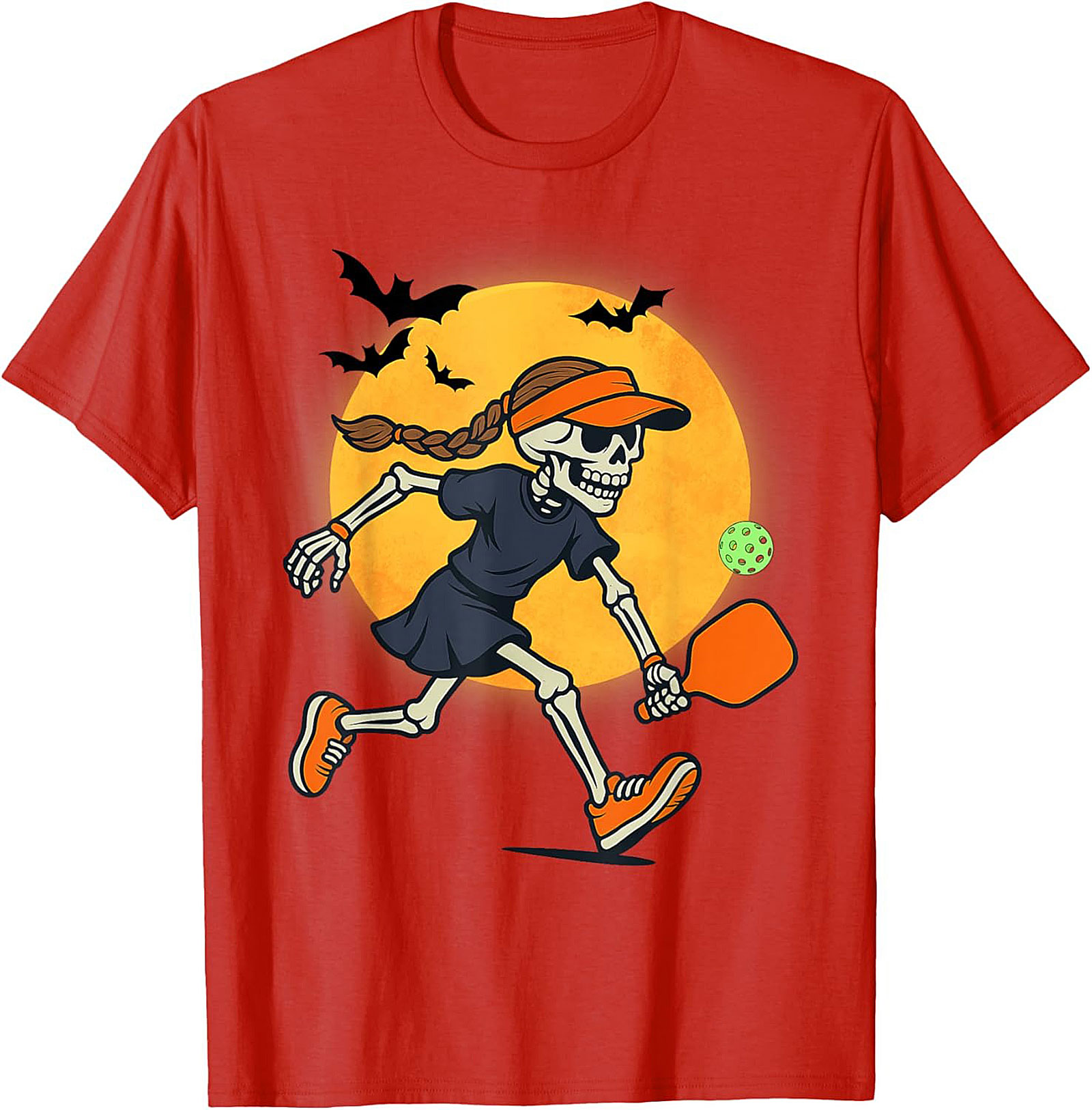 Skeleton Pickleball T-Shirt | Funny Halloween Graphic Tee