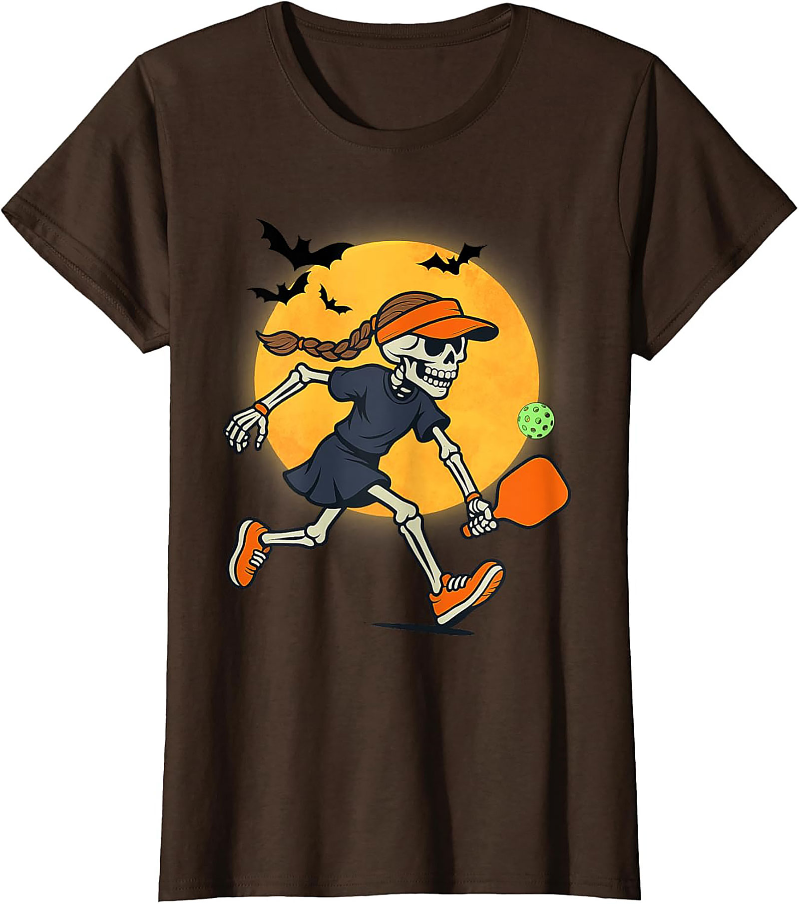 Skeleton Pickleball T-Shirt | Funny Halloween Graphic Tee