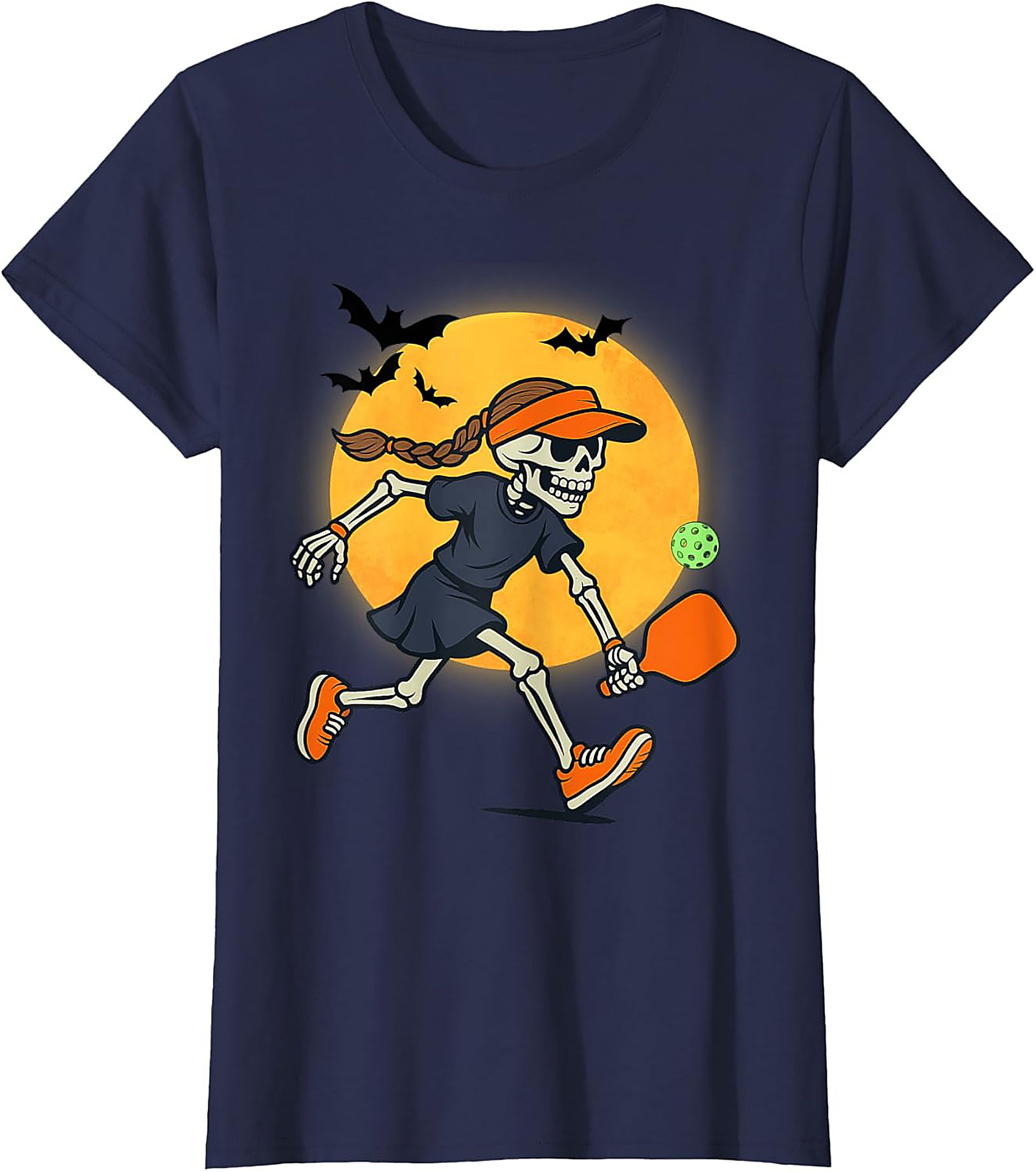 Skeleton Pickleball T-Shirt | Funny Halloween Graphic Tee