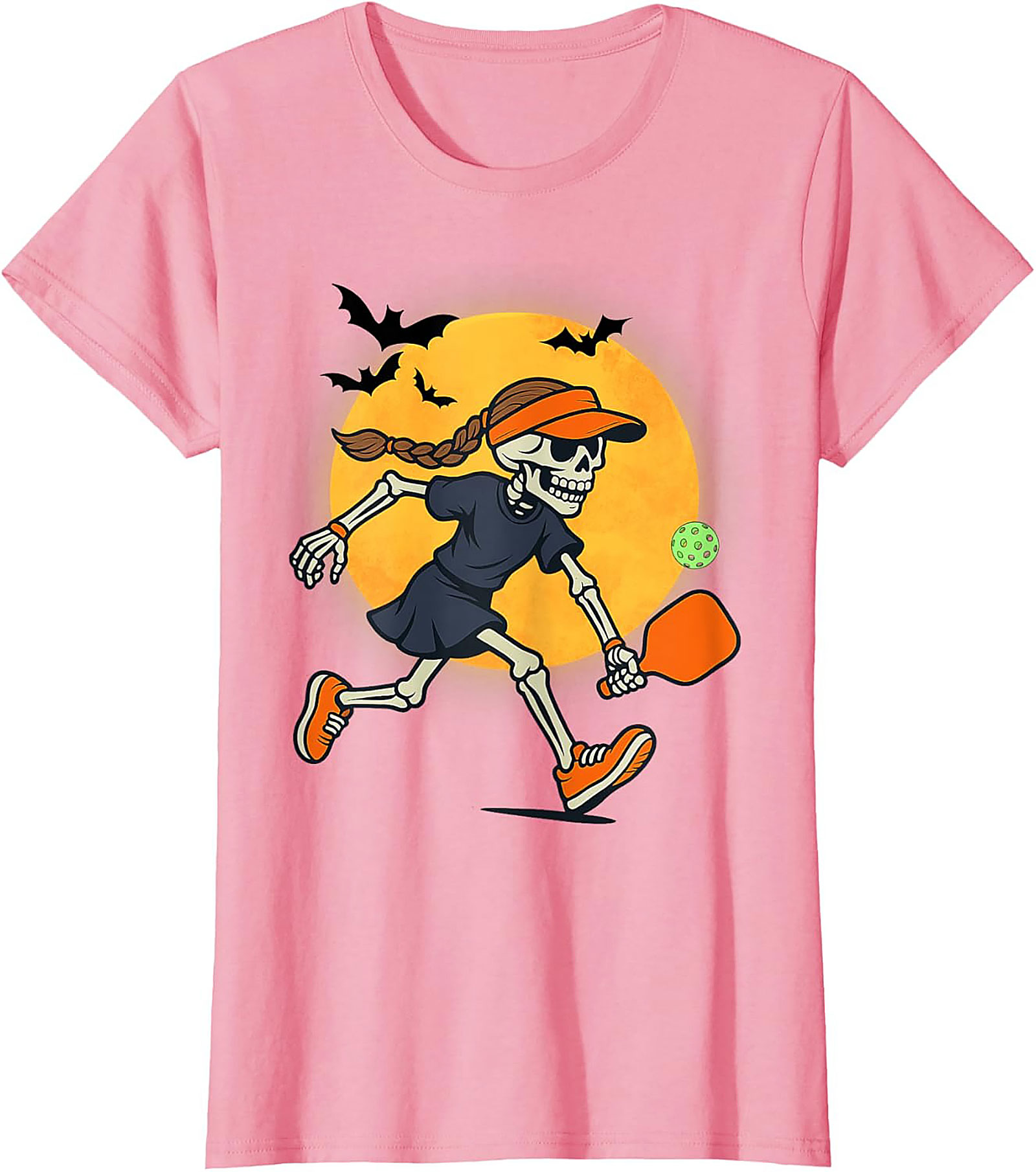 Skeleton Pickleball T-Shirt | Funny Halloween Graphic Tee