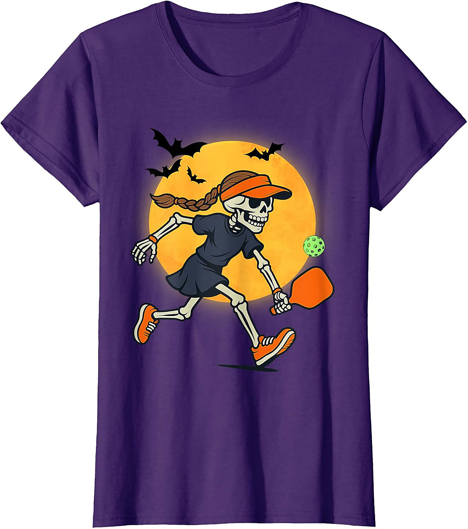 Skeleton Pickleball T-Shirt | Funny Halloween Graphic Tee
