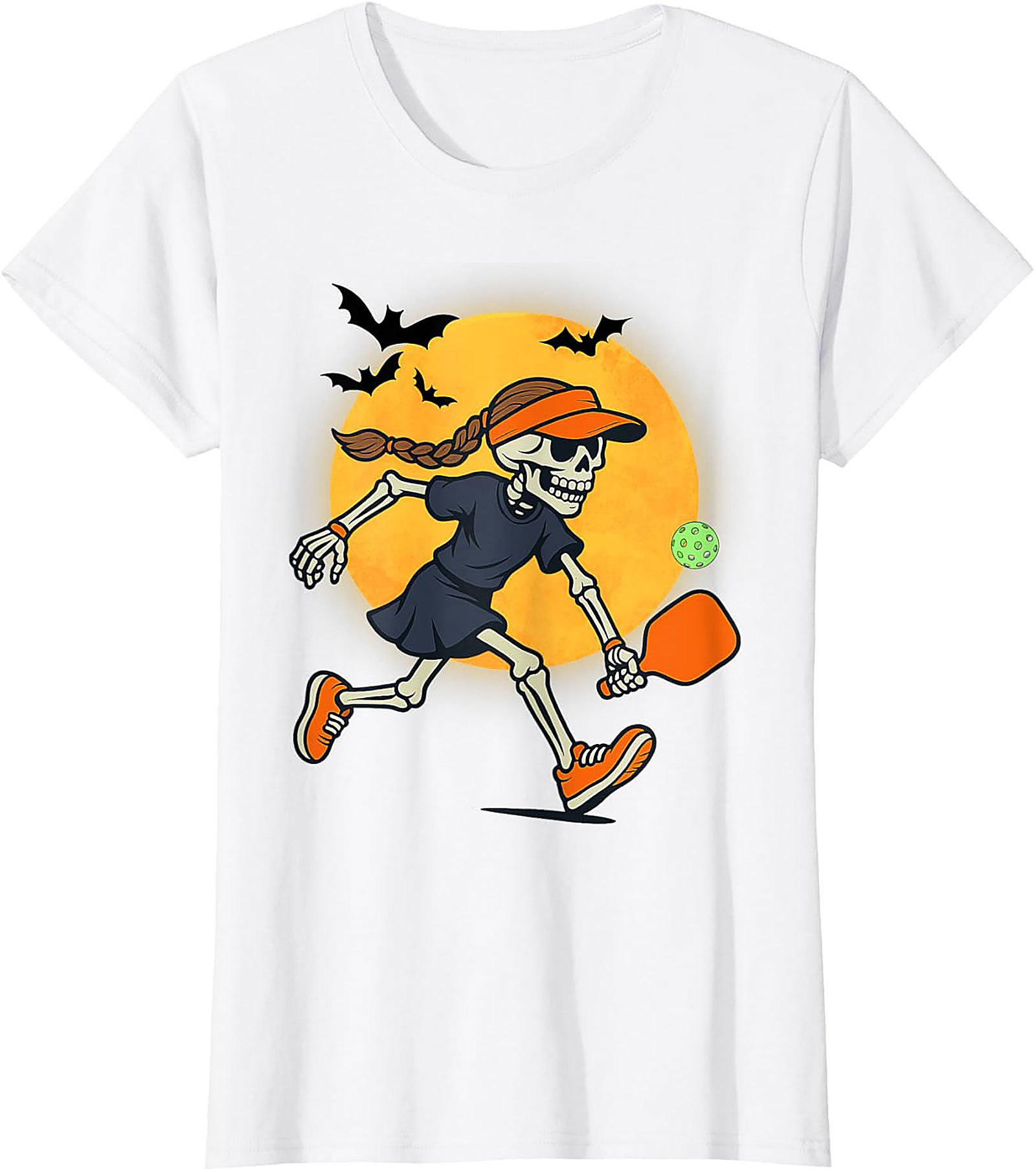Skeleton Pickleball T-Shirt | Funny Halloween Graphic Tee