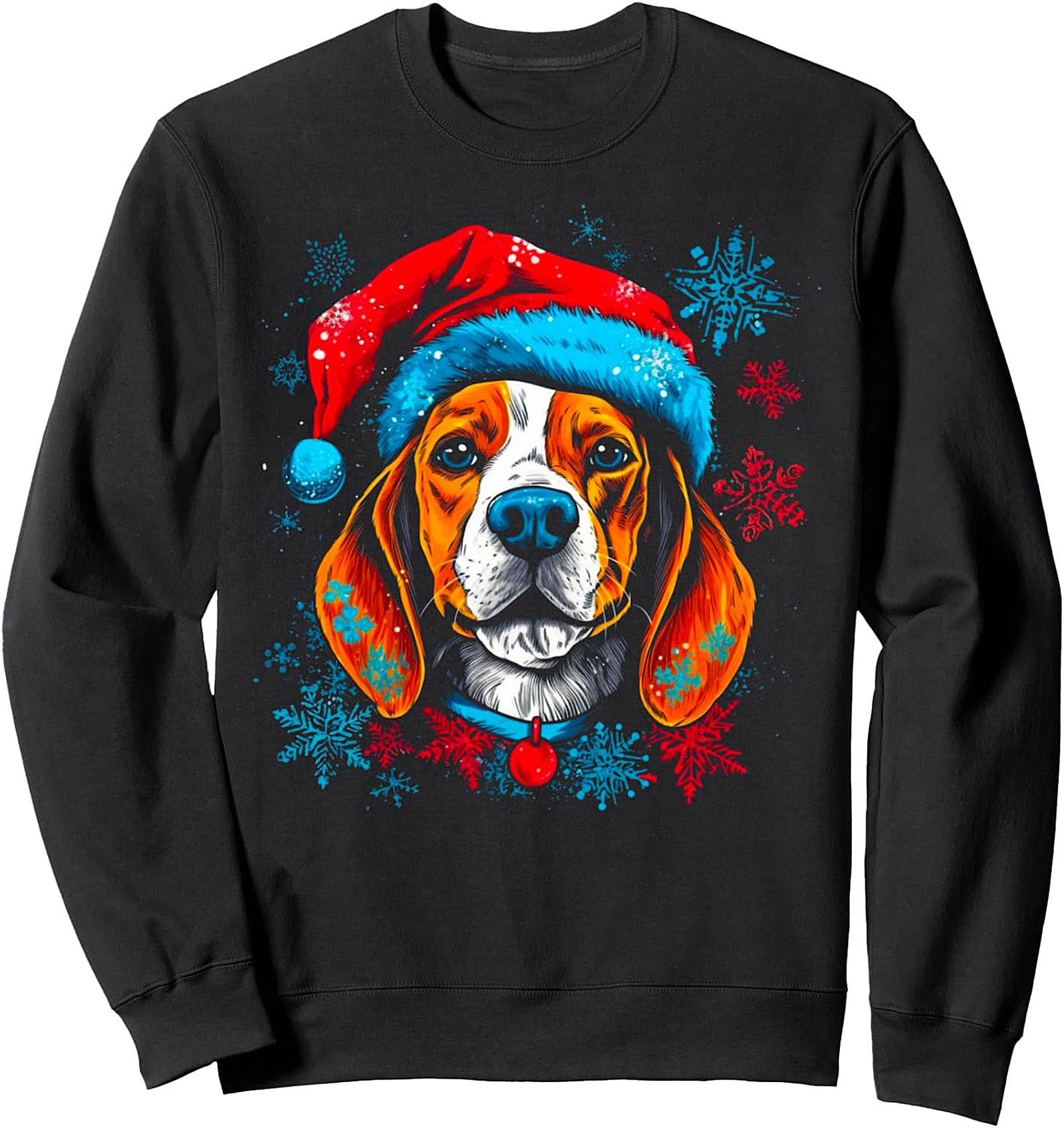 Festive Beagle Christmas Sweatshirt – Holiday Dog Lover Crewneck