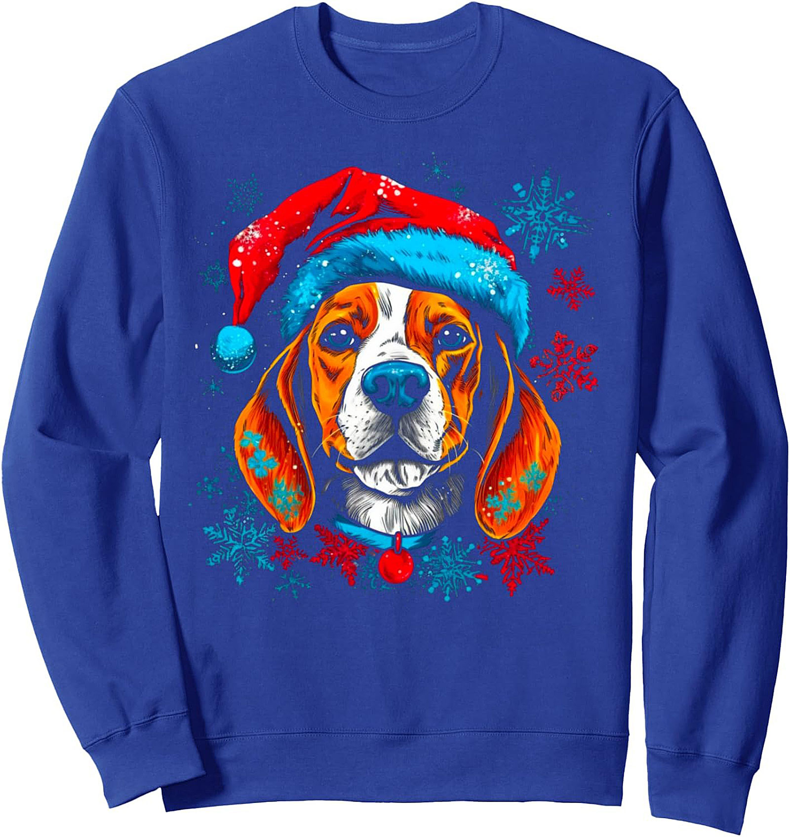 Festive Beagle Christmas Sweatshirt – Holiday Dog Lover Crewneck