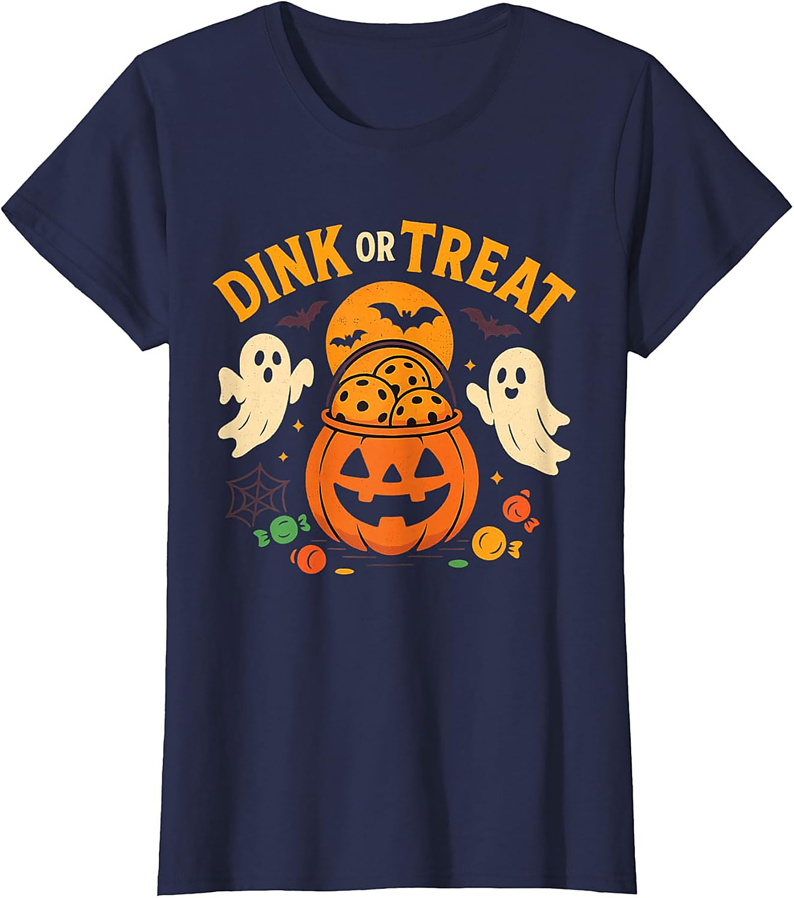 Dink or Treat Pickleball Halloween T-shirt | Funny Graphic Tee