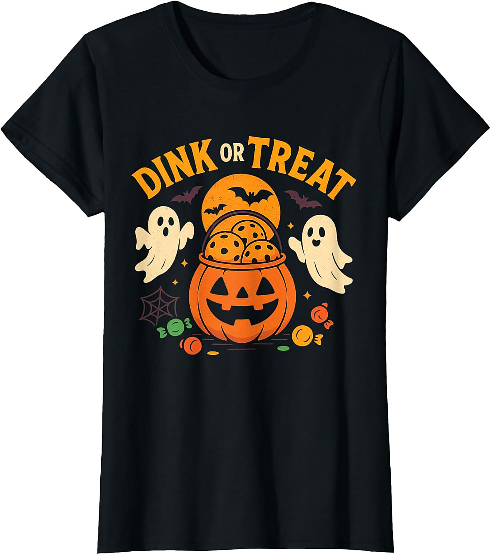 Dink or Treat Pickleball Halloween T-shirt | Funny Graphic Tee