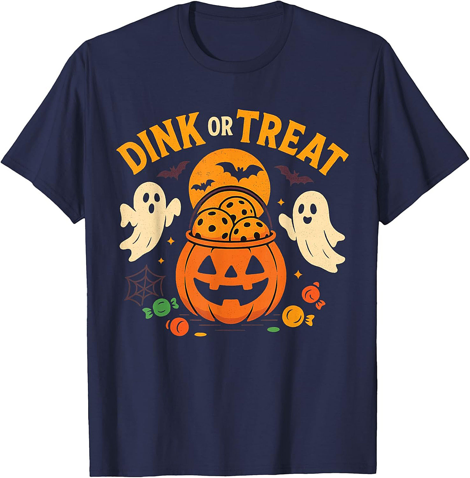 Dink or Treat Pickleball Halloween T-shirt | Funny Graphic Tee