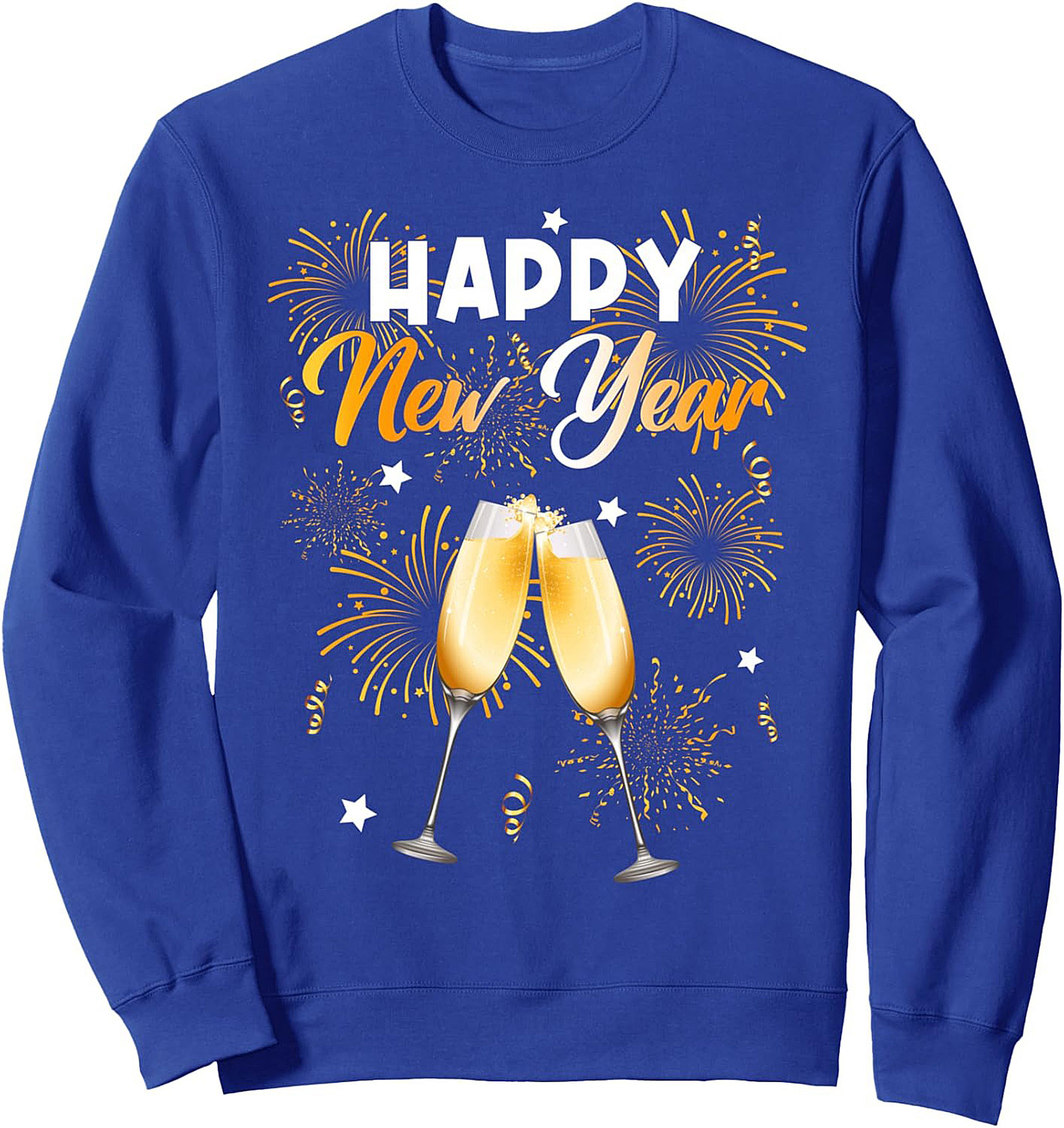 Happy New Year Crewneck Sweatshirt Festive Celebration Pullover