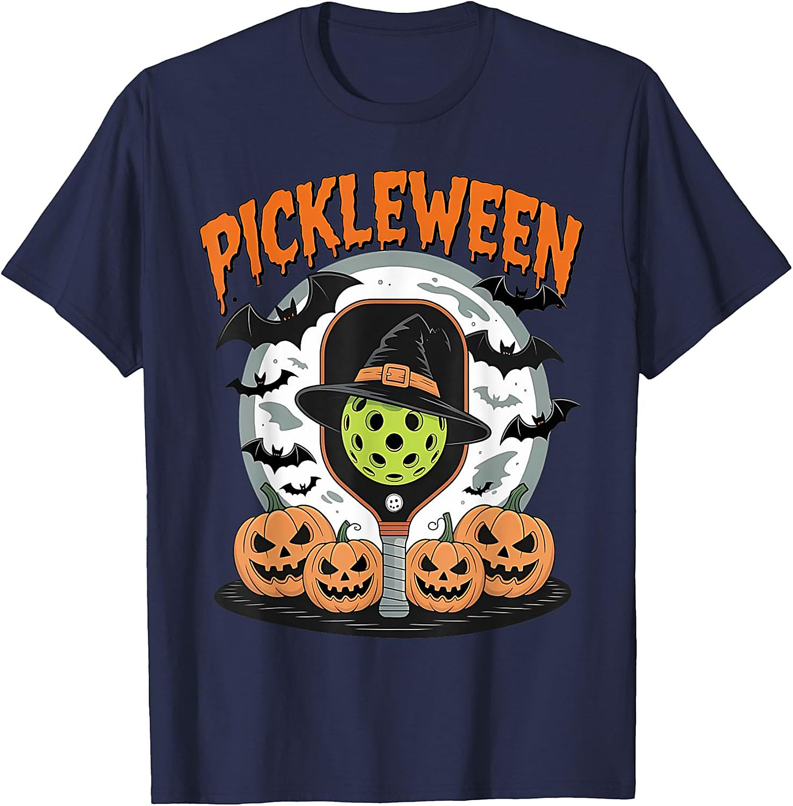 Pickleween Pickleball Halloween T-shirt | Funny Graphic Tee