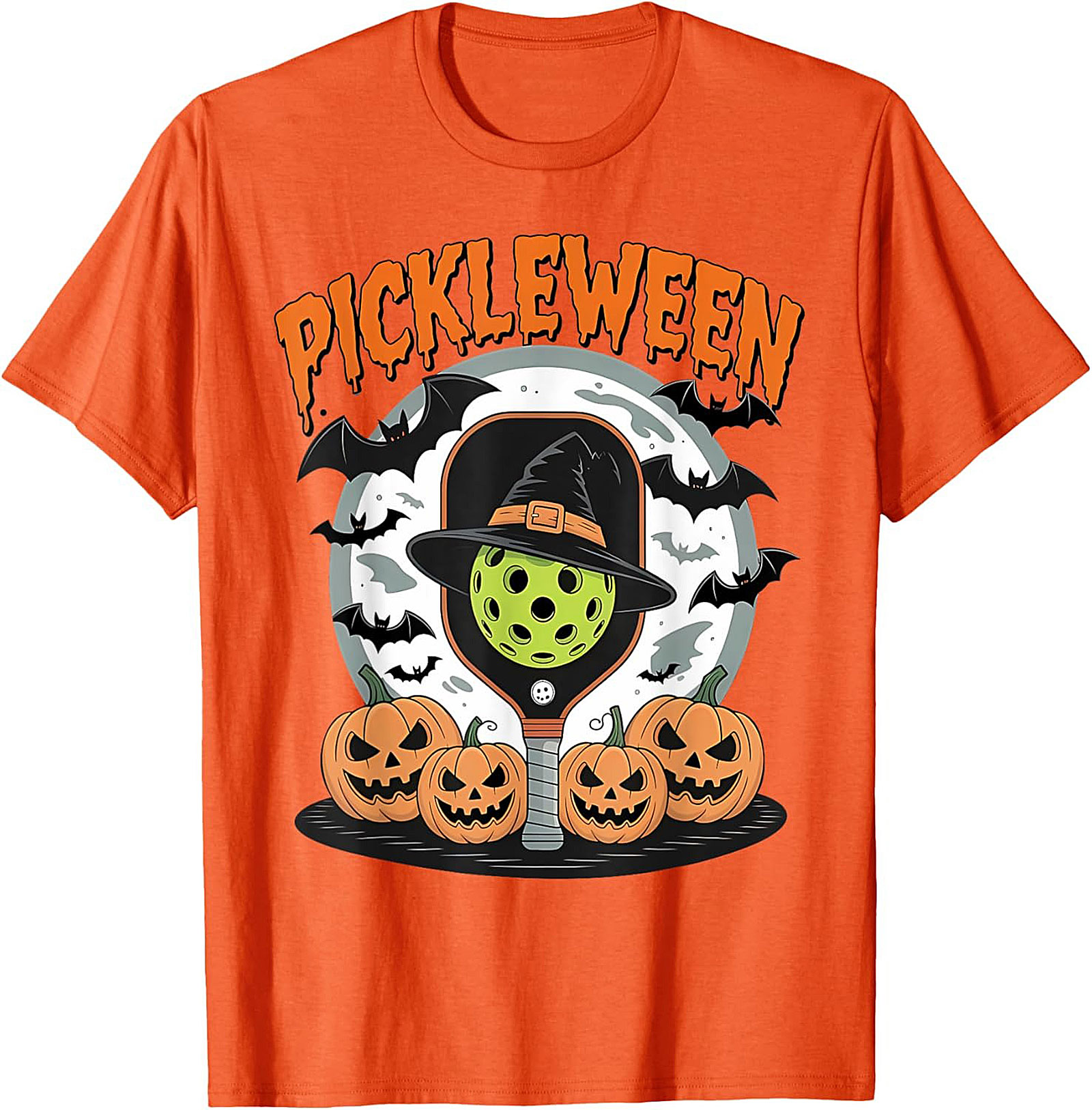 Pickleween Pickleball Halloween T-shirt | Funny Graphic Tee