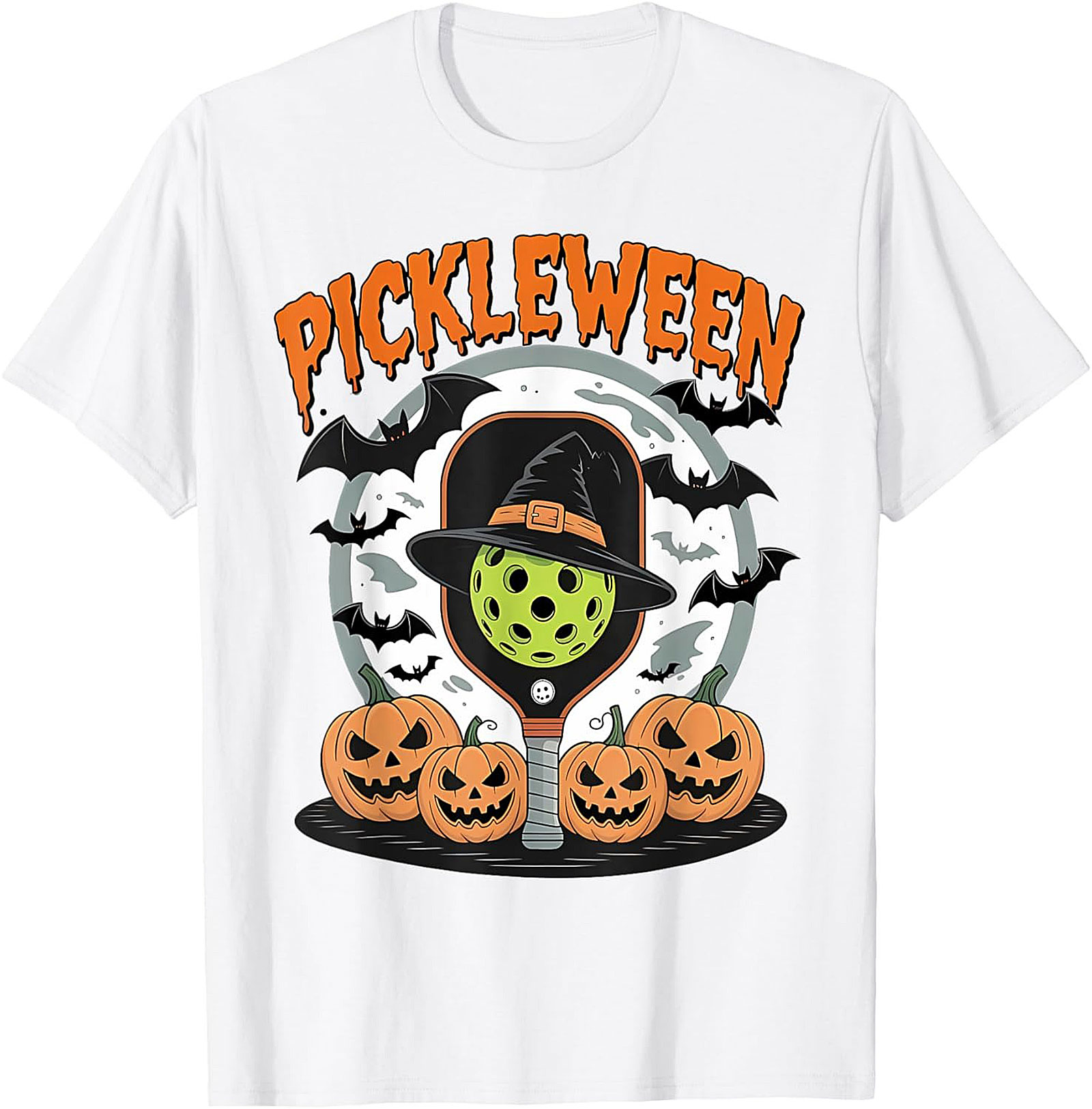 Pickleween Pickleball Halloween T-shirt | Funny Graphic Tee