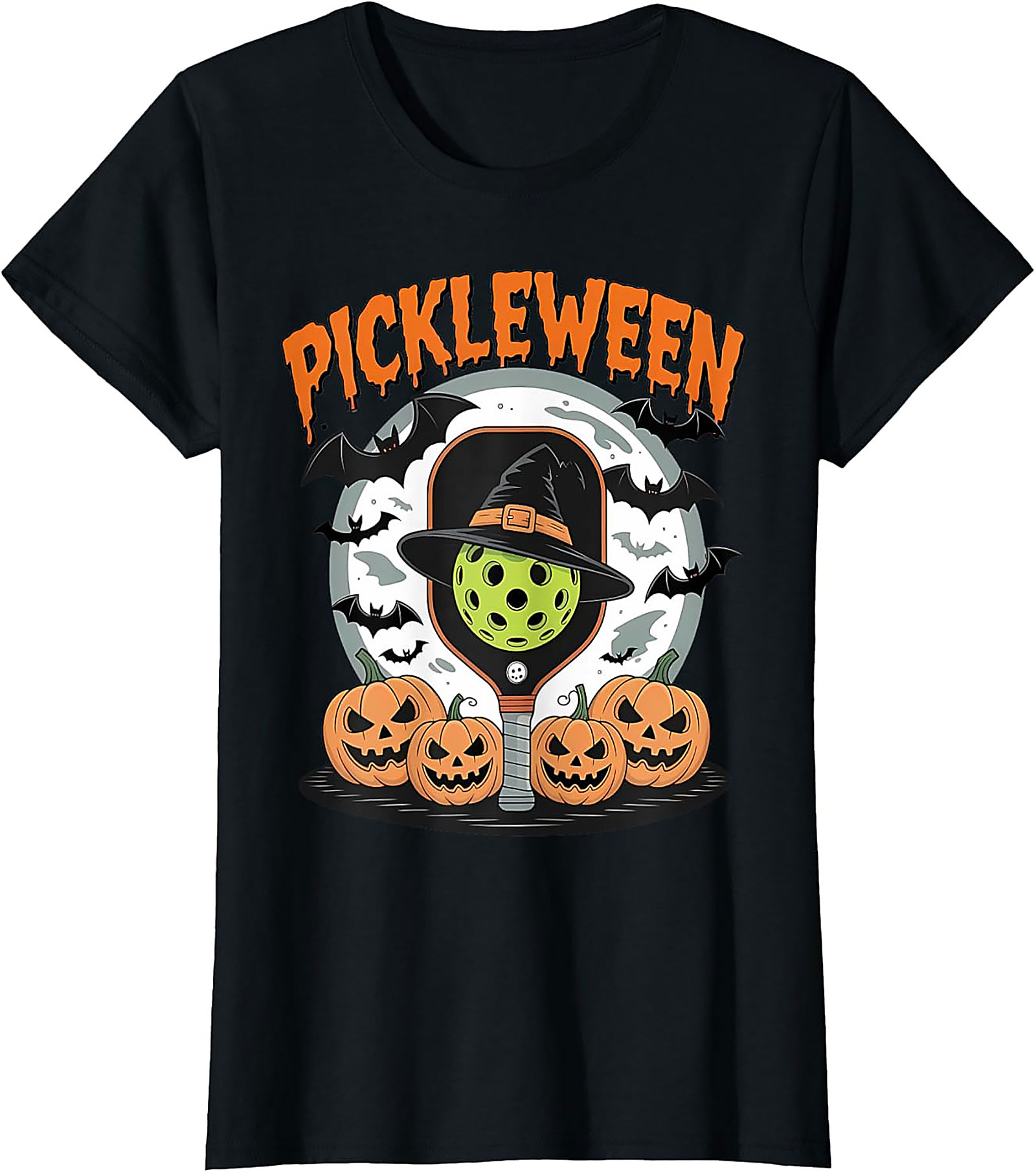 Pickleween Pickleball Halloween T-shirt | Funny Graphic Tee
