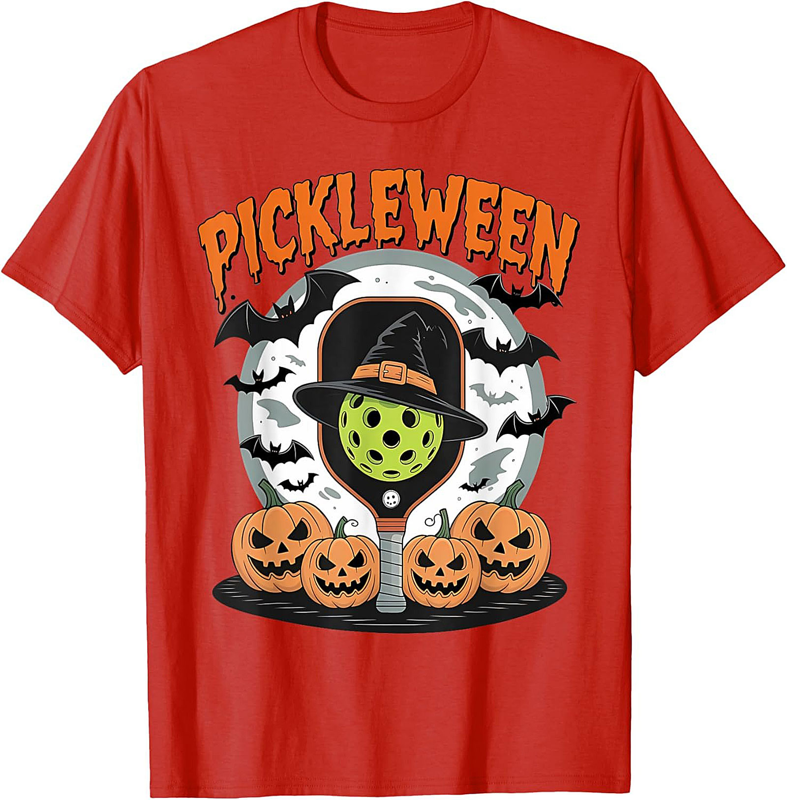 Pickleween Pickleball Halloween T-shirt | Funny Graphic Tee