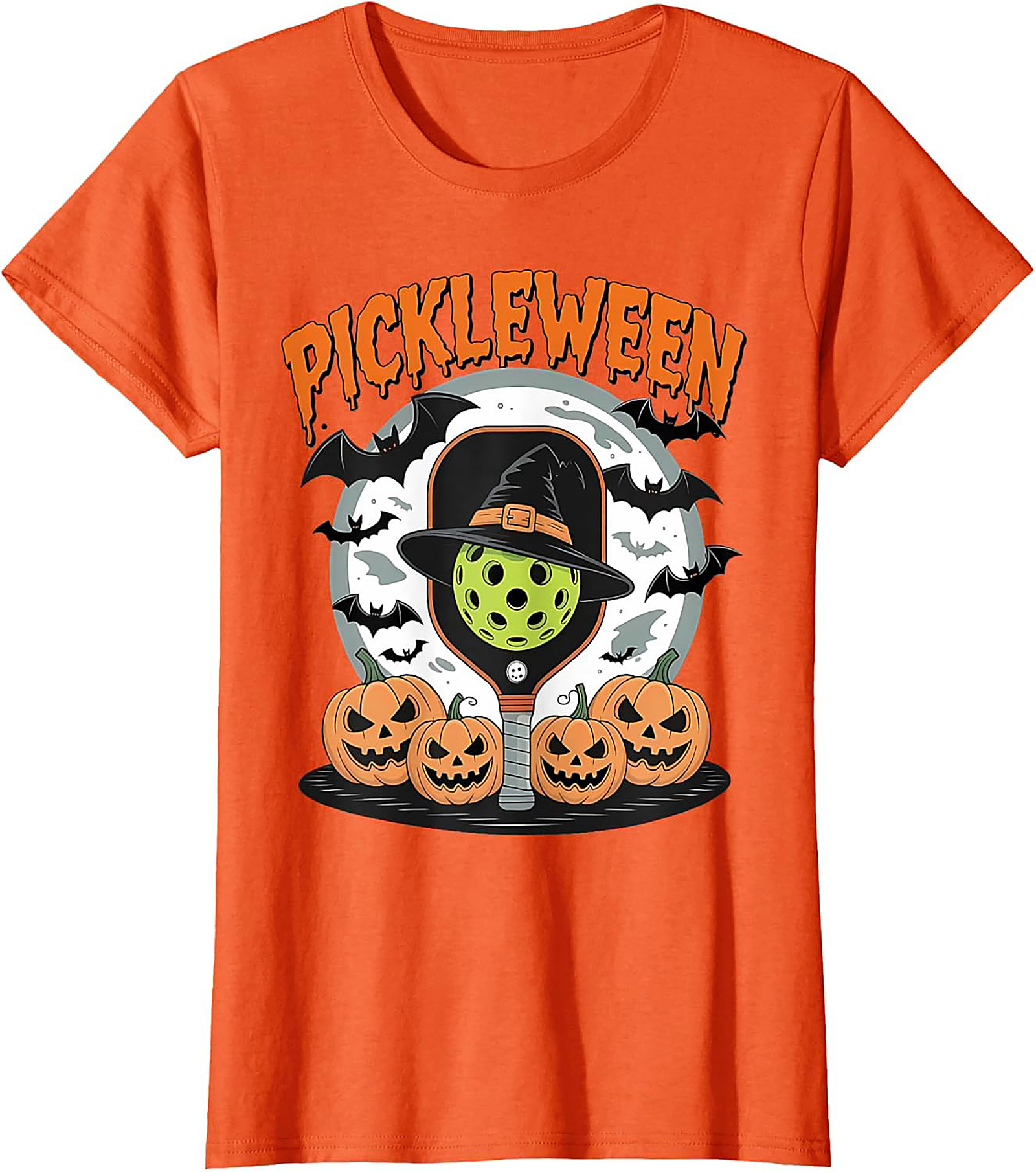 Pickleween Pickleball Halloween T-shirt | Funny Graphic Tee