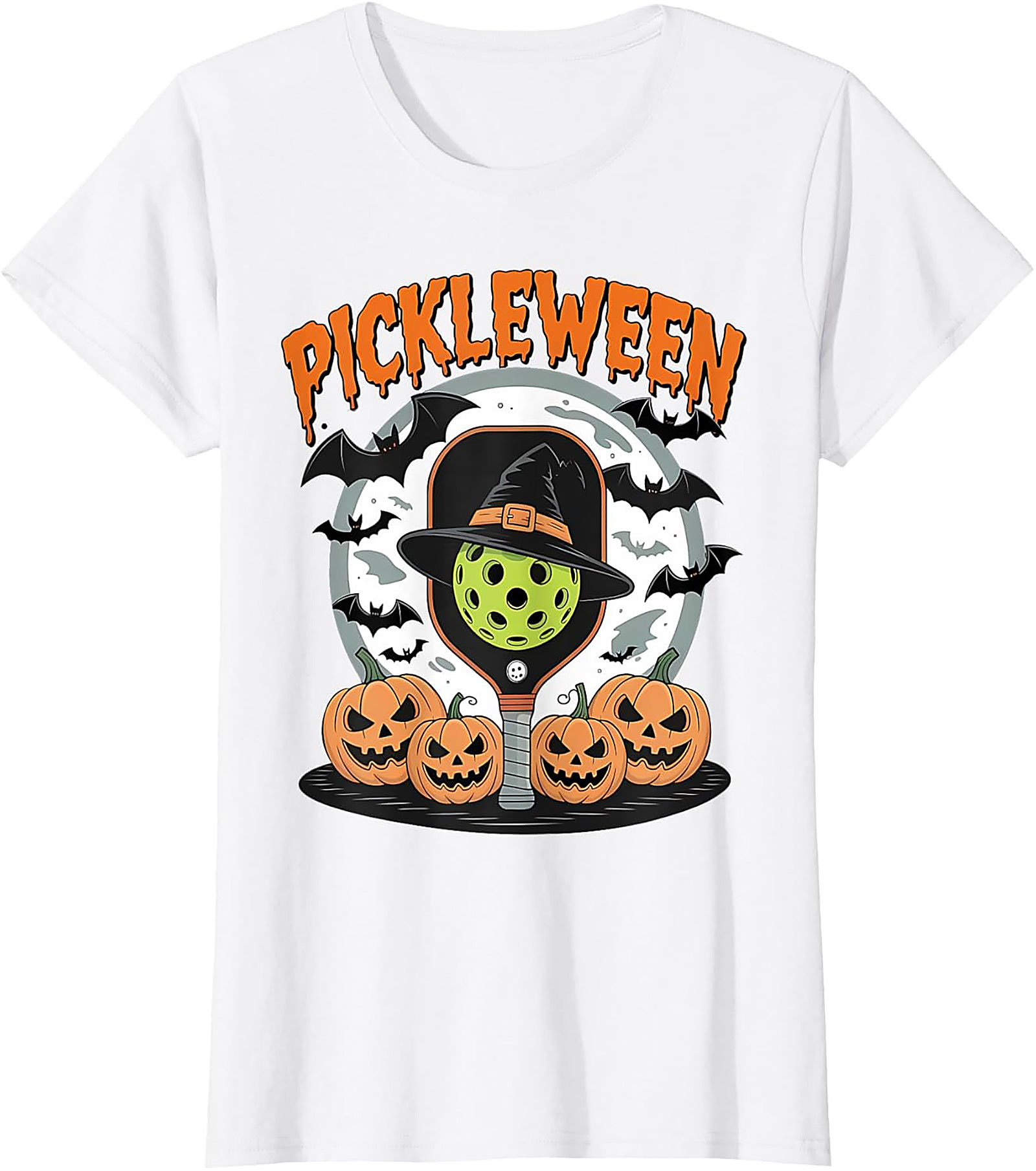 Pickleween Pickleball Halloween T-shirt | Funny Graphic Tee