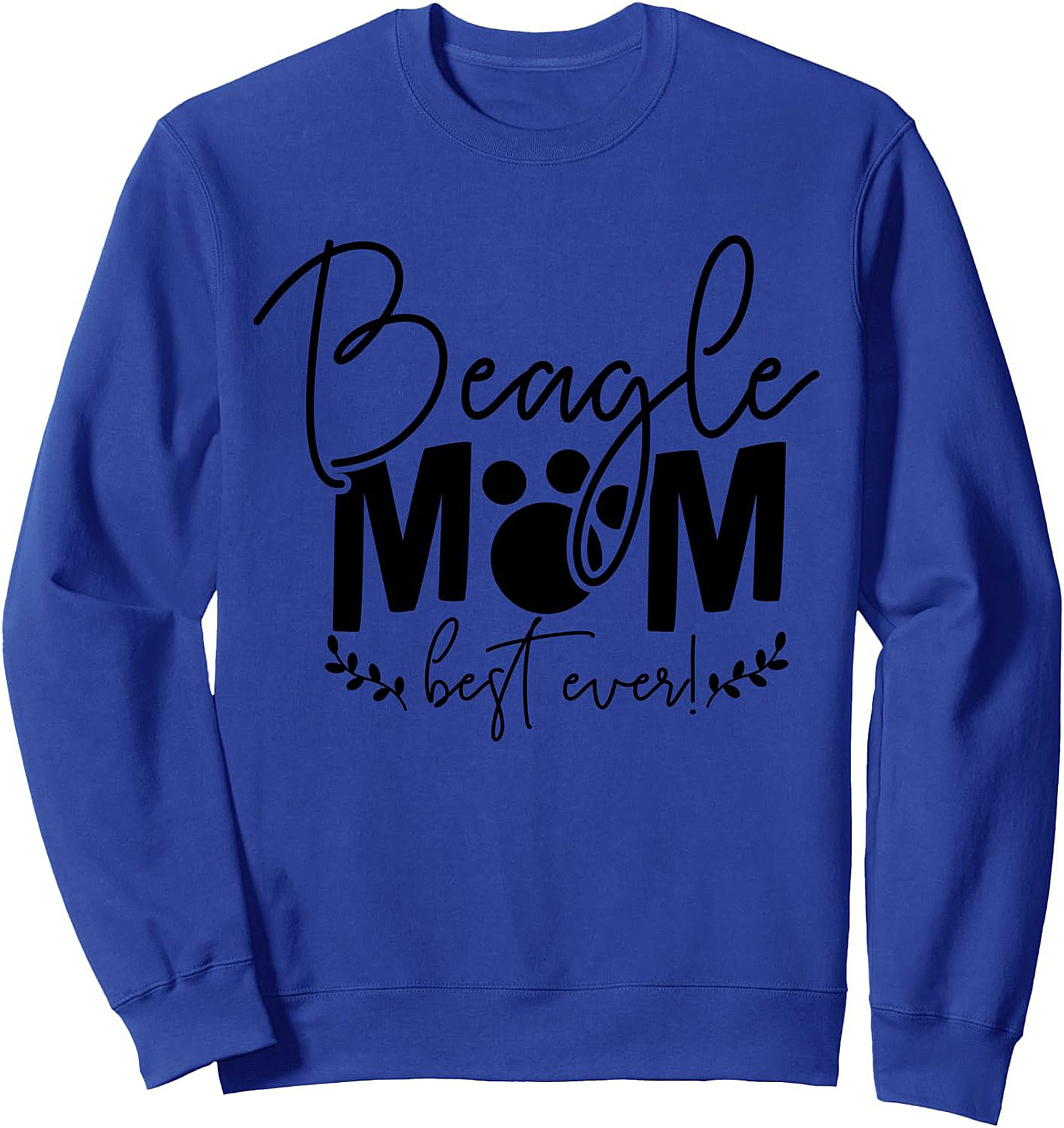 Beagle Mom Best Ever Graphic Crewneck Sweatshirt
