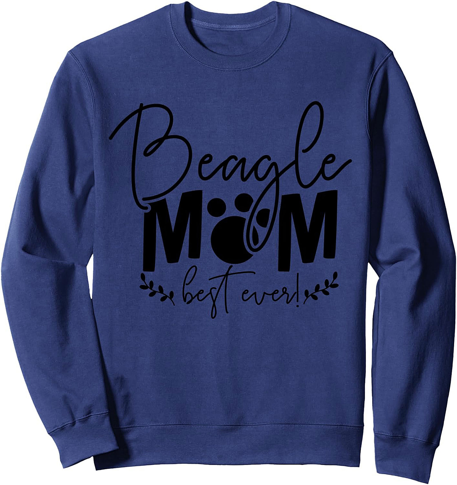 Beagle Mom Best Ever Graphic Crewneck Sweatshirt