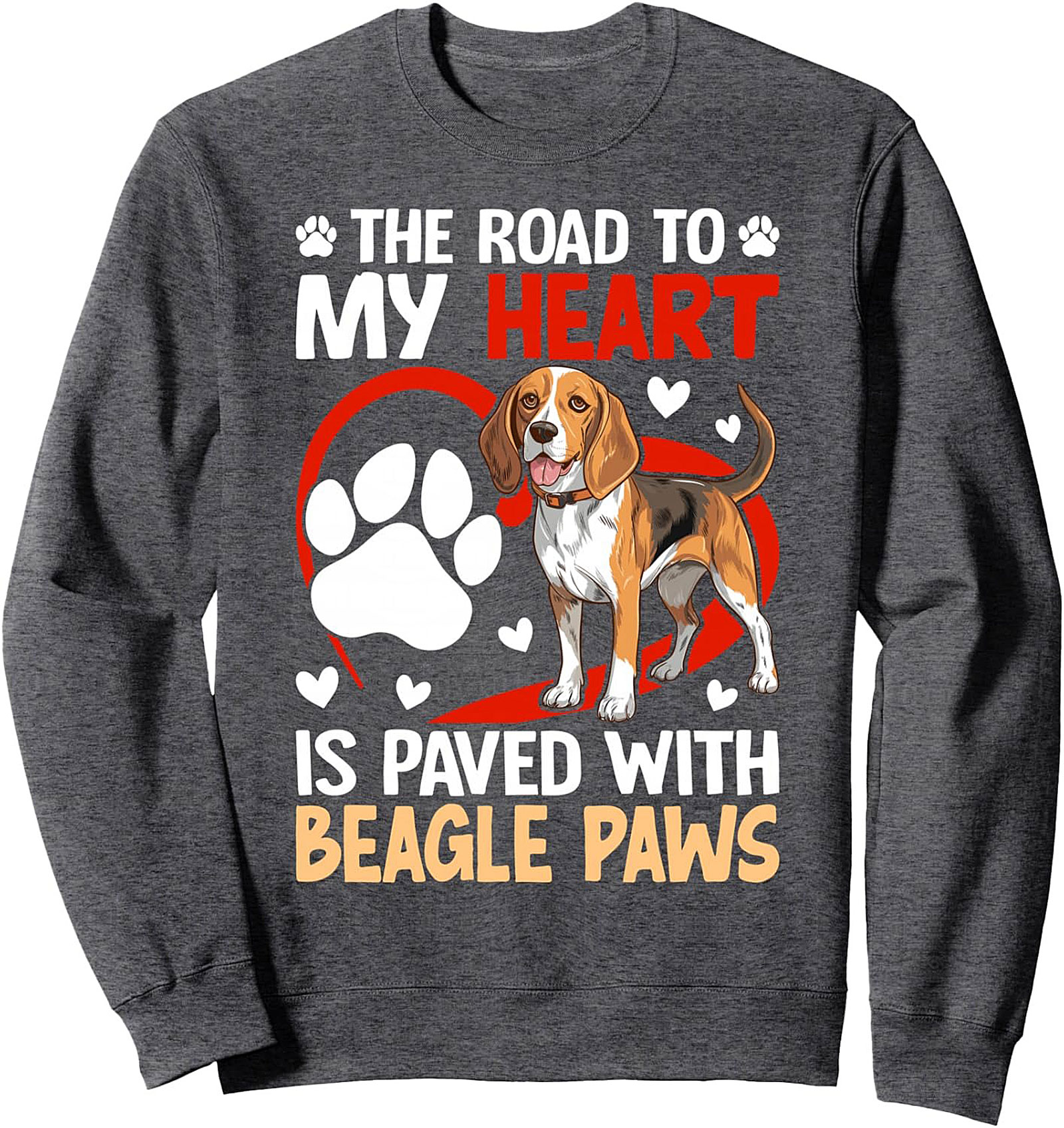 The Road to My Heart Beagle Lover Crewneck Sweatshirt