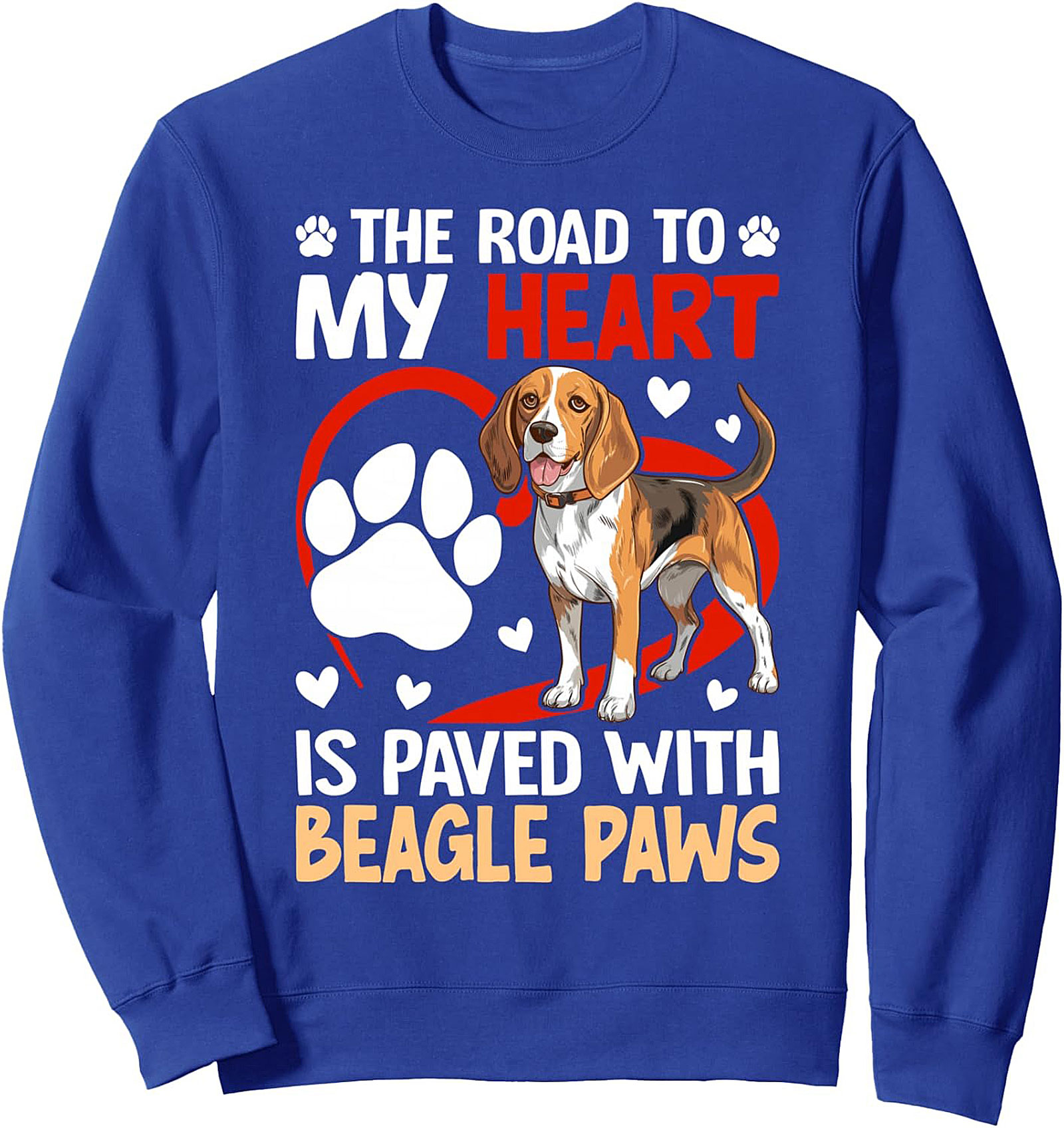The Road to My Heart Beagle Lover Crewneck Sweatshirt