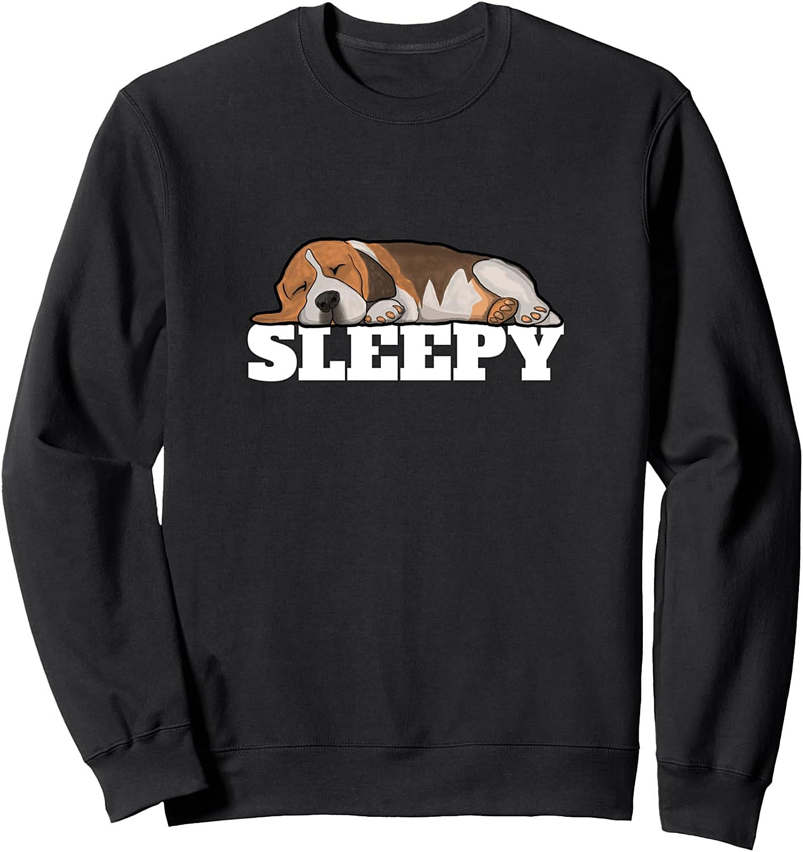 Sleepy Beagle Graphic Sweatshirt – The Ultimate Cozy Crewneck Pullover