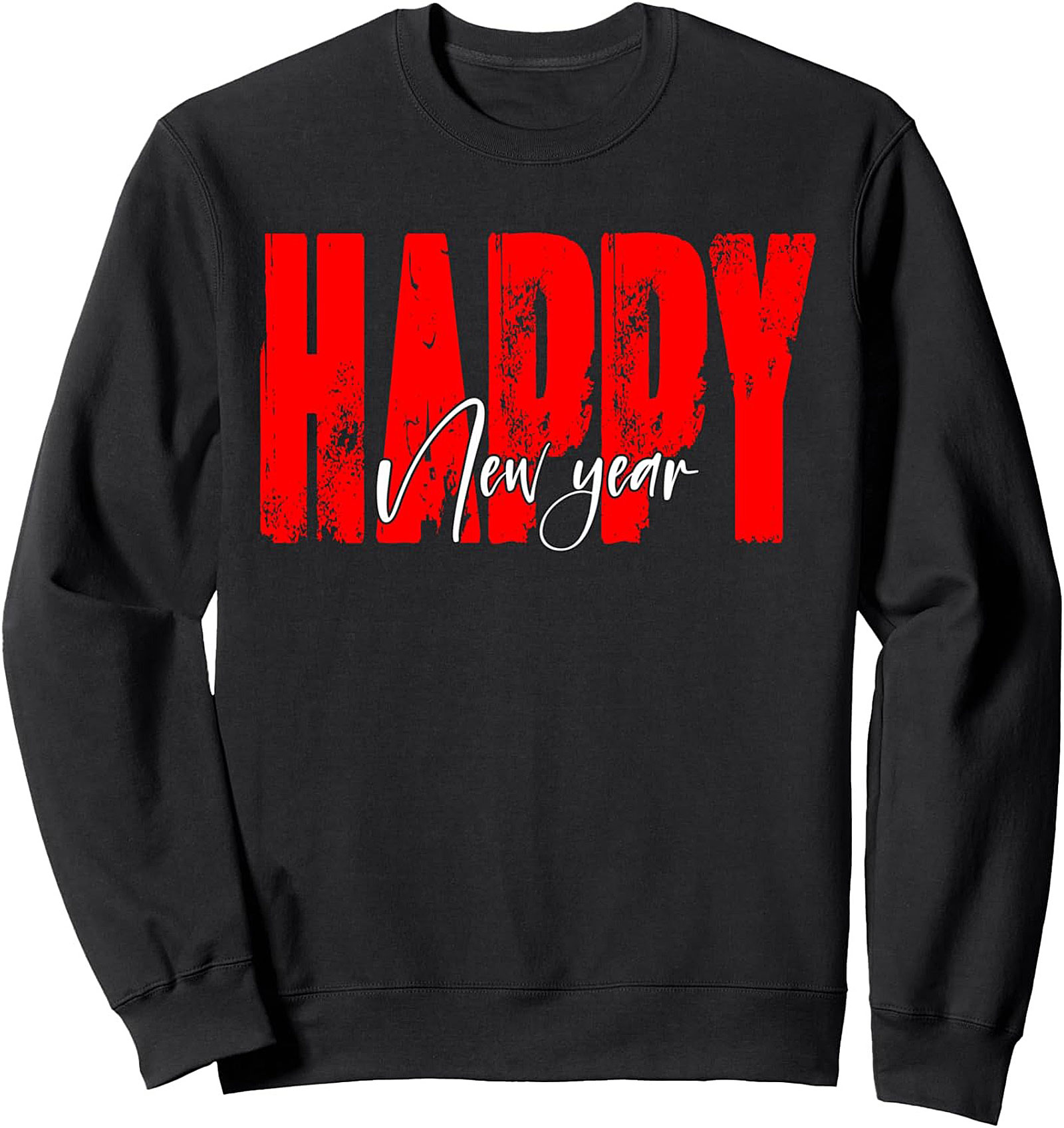 Happy New Year Graphic Sweatshirt Cozy Crewneck Gift