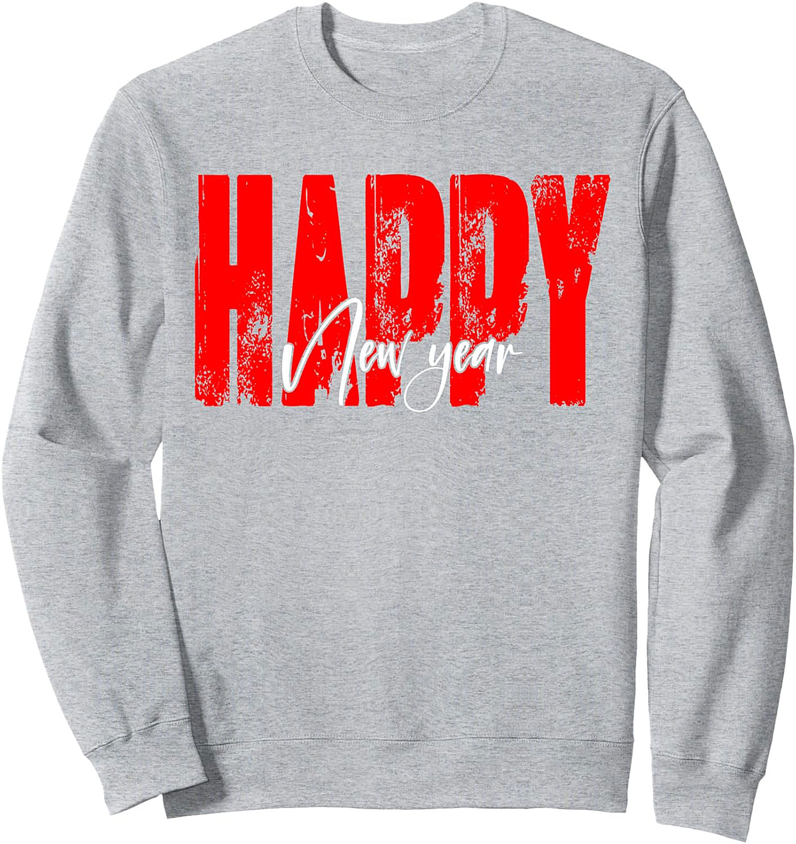 Happy New Year Graphic Sweatshirt Cozy Crewneck Gift