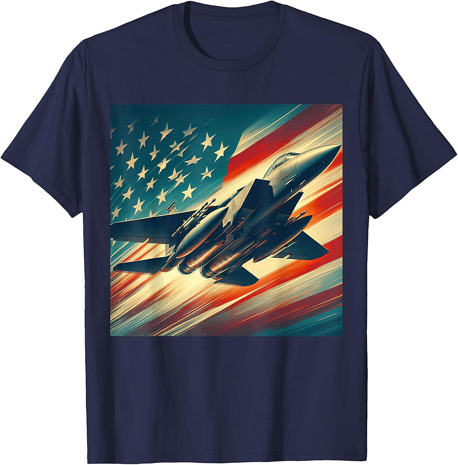 F-15 Fighter Jet T-Shirt | Patriotic Graphic Tee Gift
